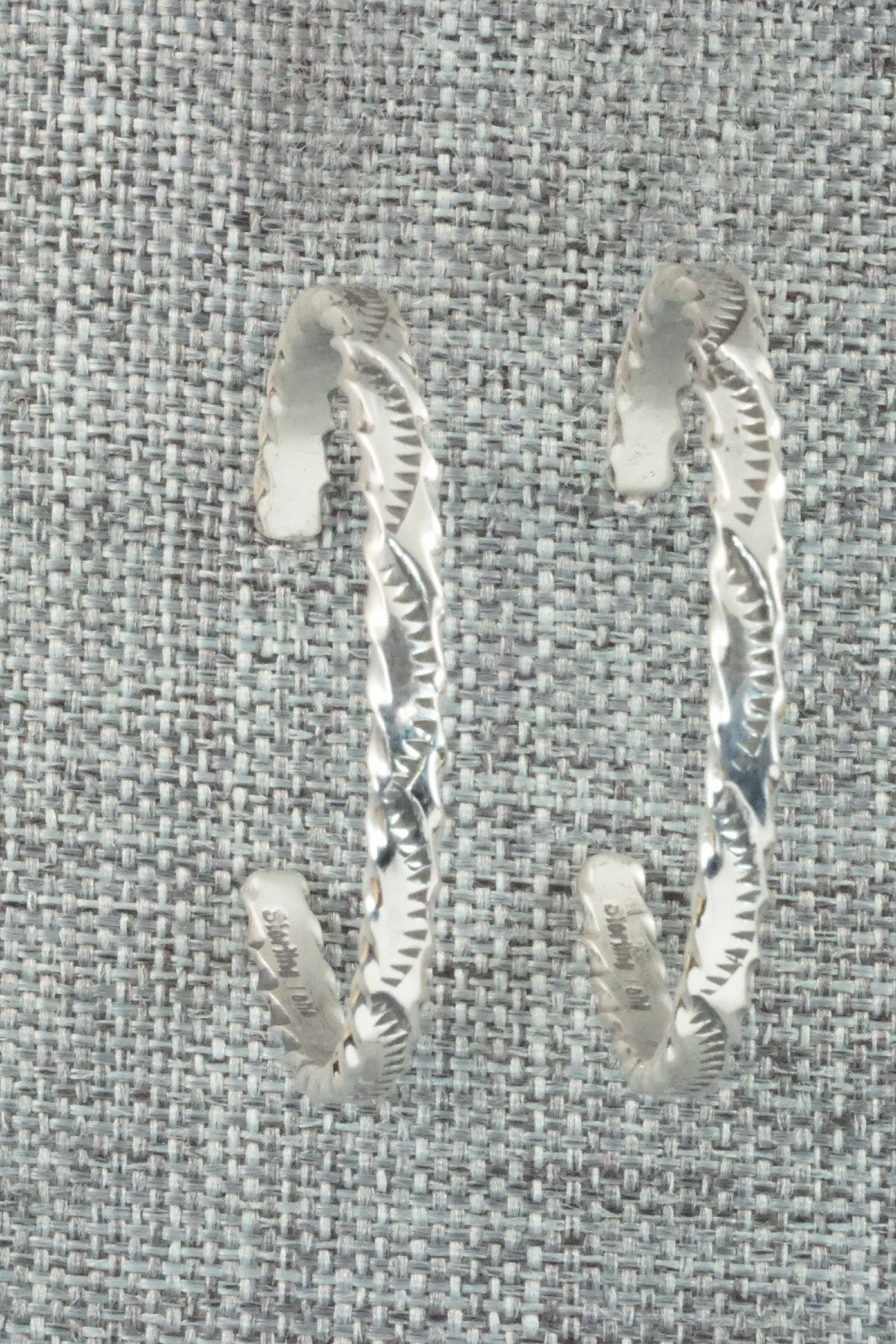 Sterling Silver Hoop Earrings - Elaine Tahe