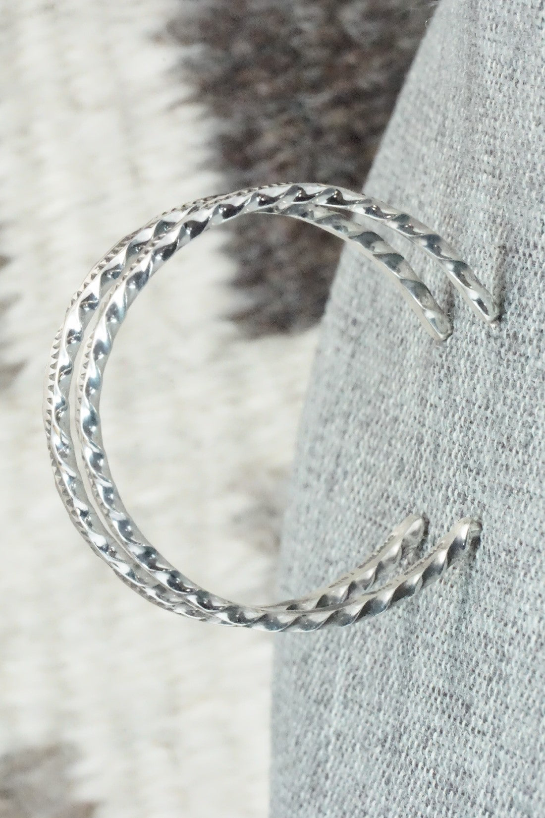 Sterling Silver Hoop Earrings - Elaine Tahe