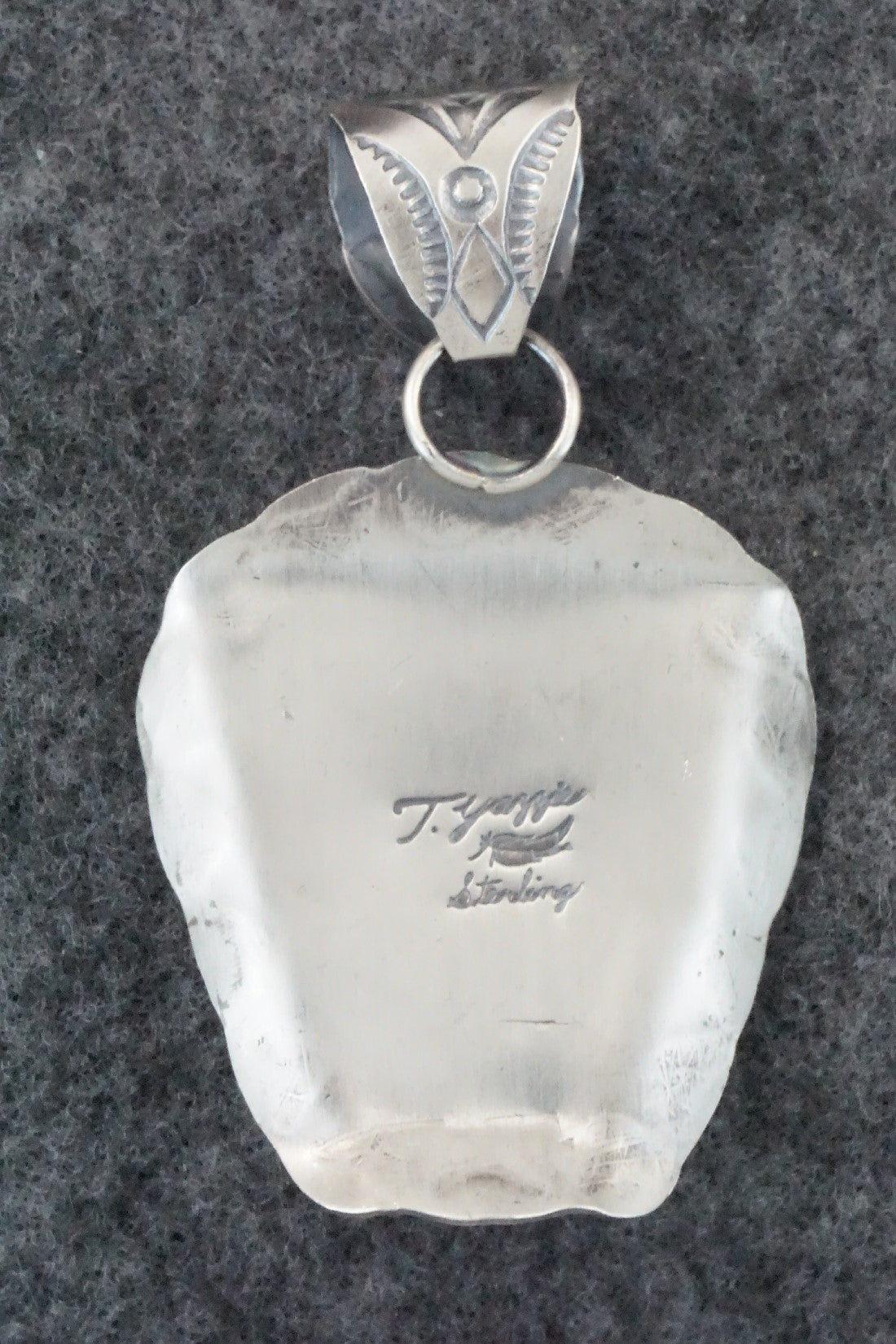 Turquoise & Sterling Silver Pendant - Tim Yazzie