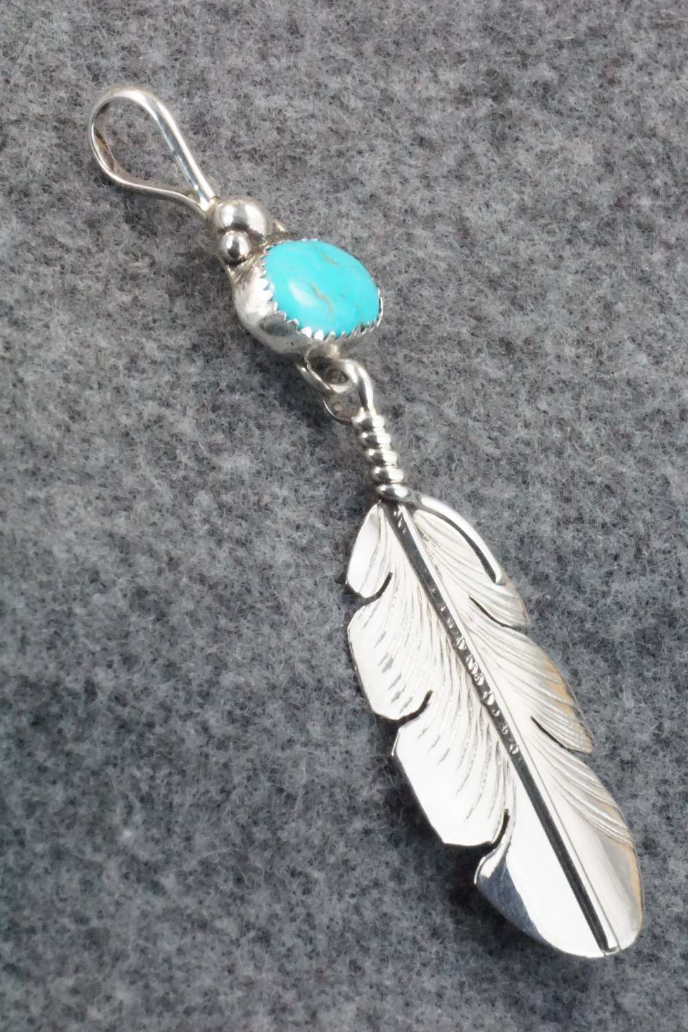 Turquoise and Sterling Silver Pendant - Aaron Davis
