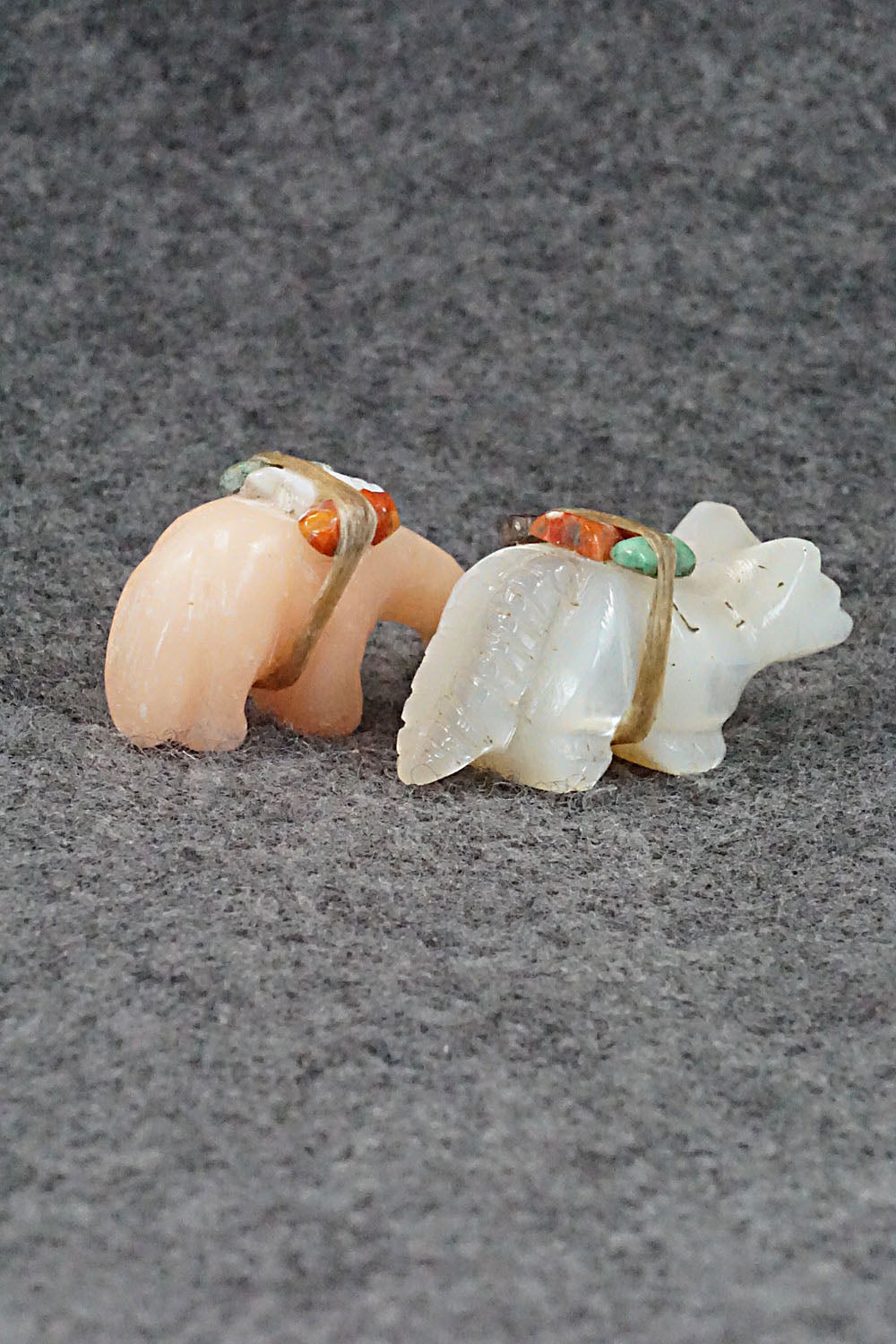 Wolf Zuni Fetish Carvings - Jeff Yunie