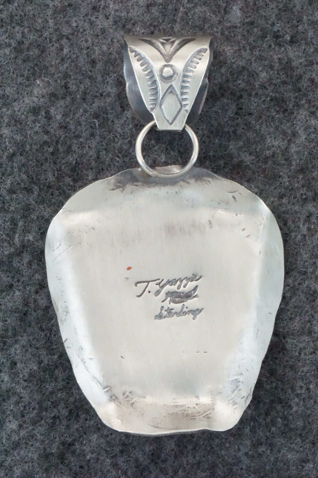 Turquoise & Sterling Silver Pendant - Tim Yazzie