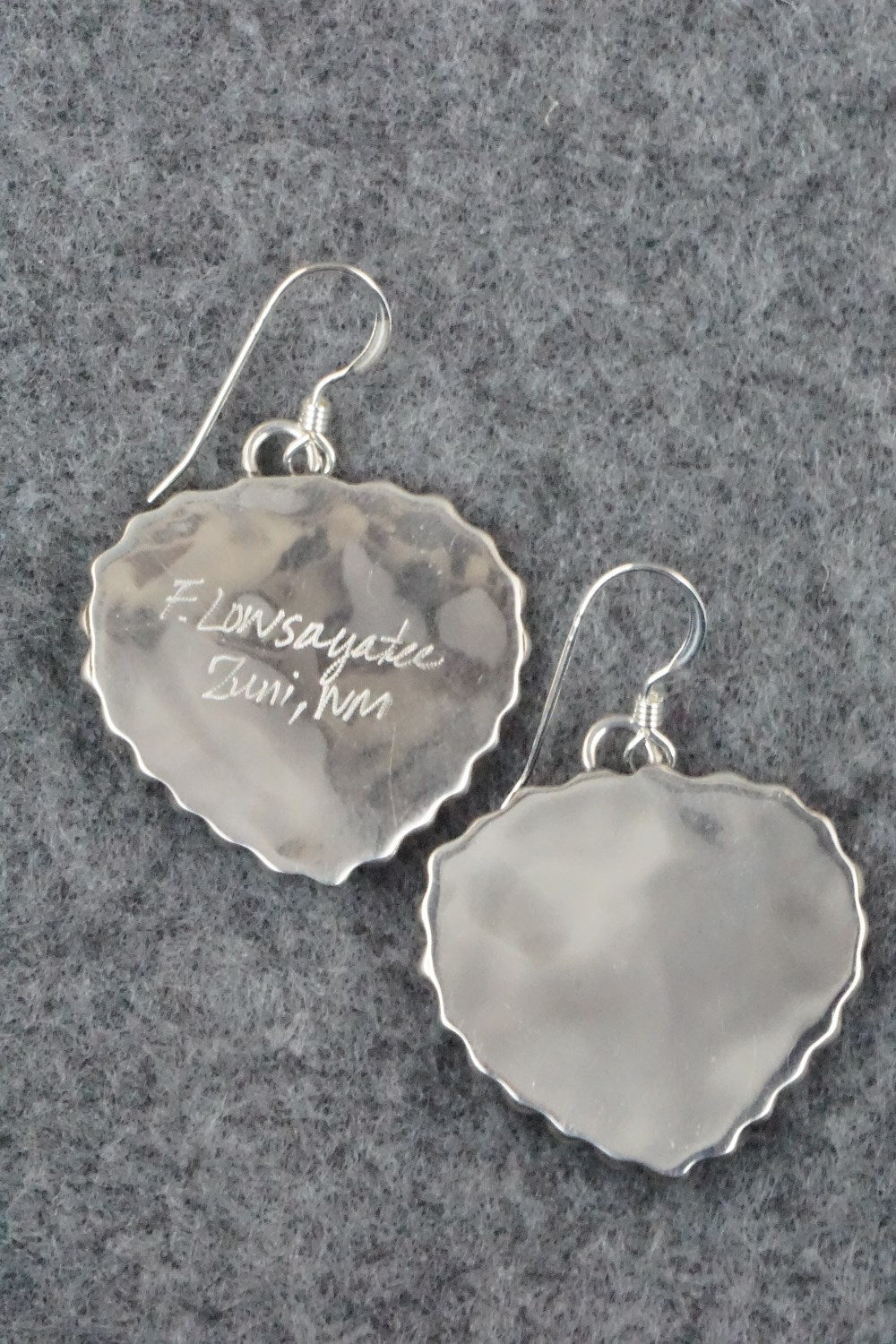 Opal & Sterling Silver Inlay Earrings - Faye Lowsayatee