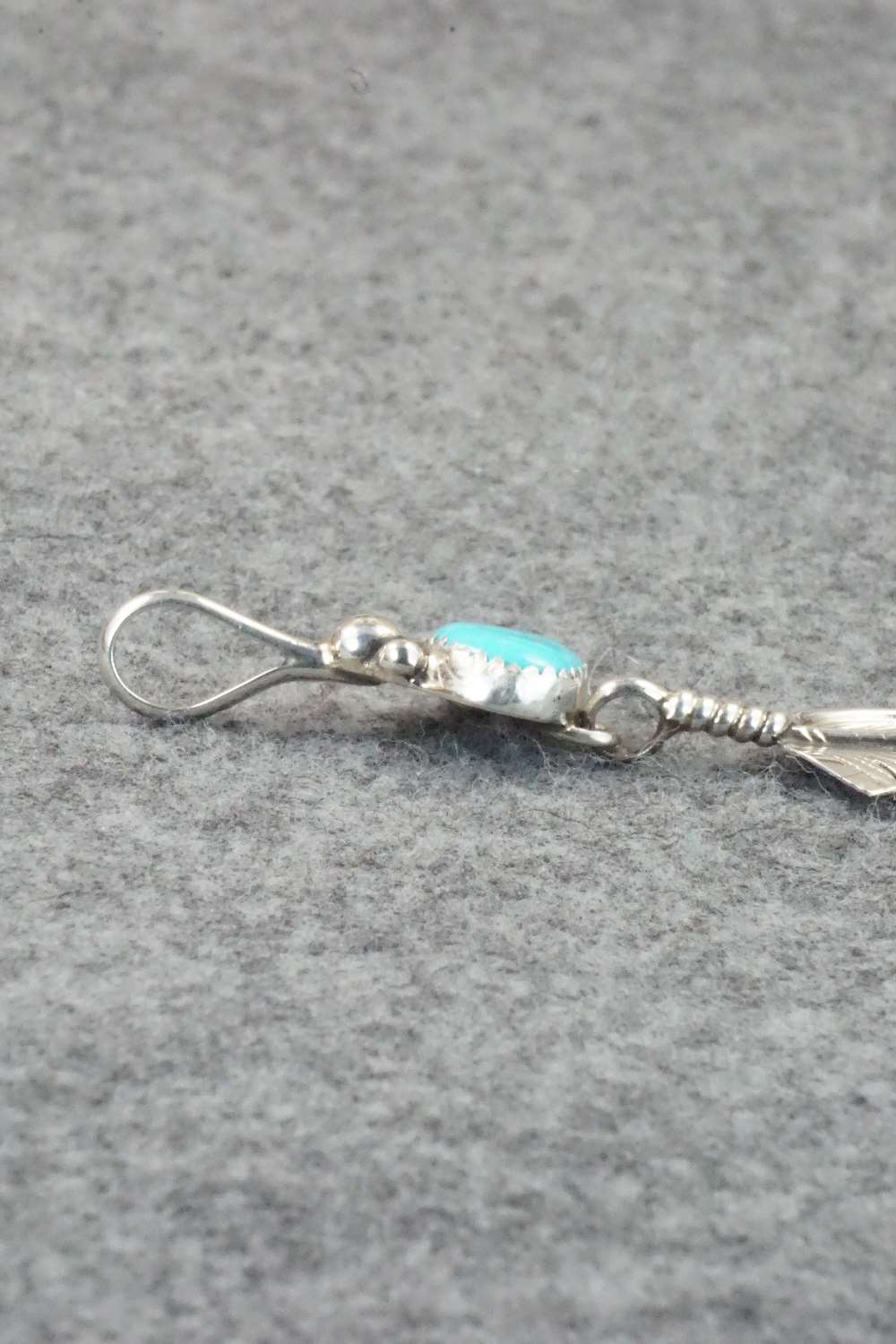 Turquoise and Sterling Silver Pendant - Aaron Davis
