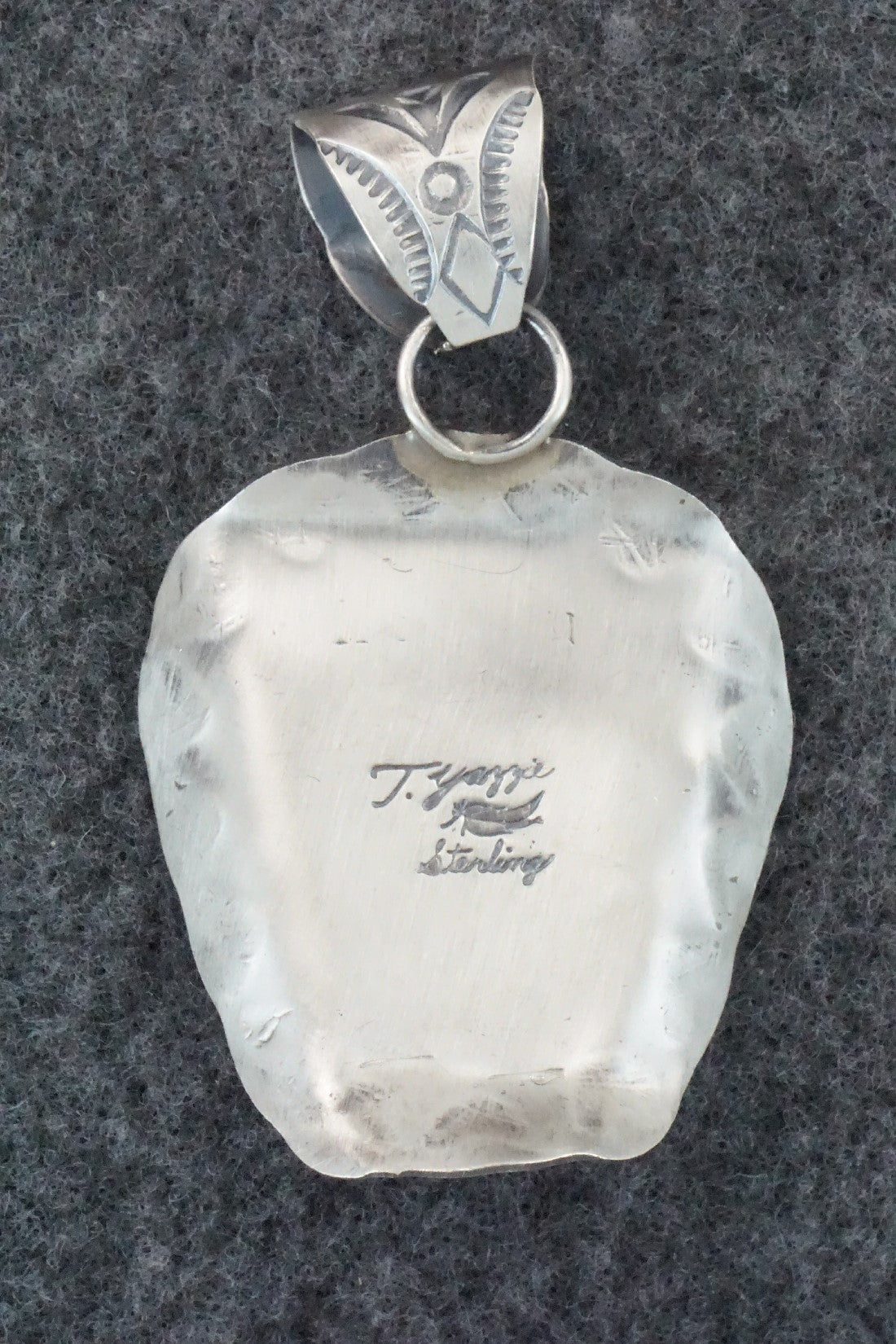 Turquoise & Sterling Silver Pendant - Tim Yazzie