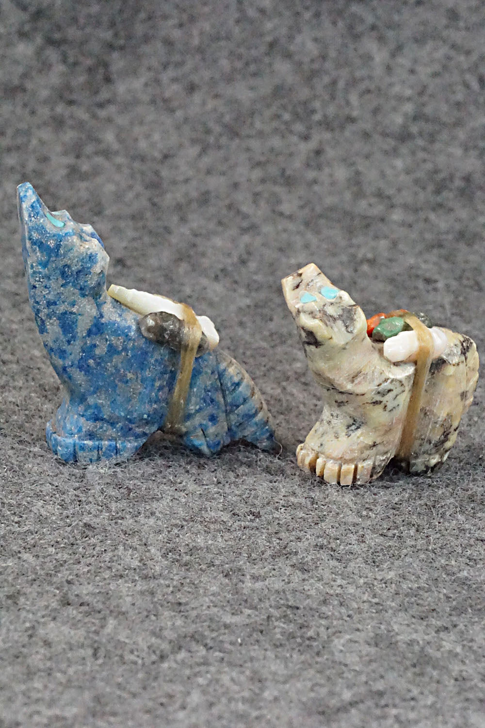 Wolf Zuni Fetish Carvings - Jeff Yunie