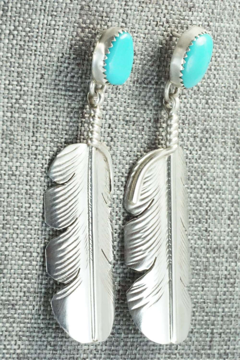 Turquoise & Sterling Silver Earrings - Aaron Davis