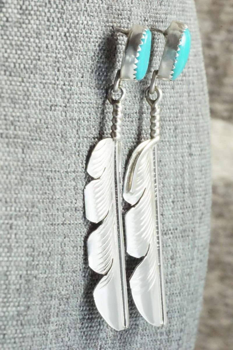 Turquoise & Sterling Silver Earrings - Aaron Davis