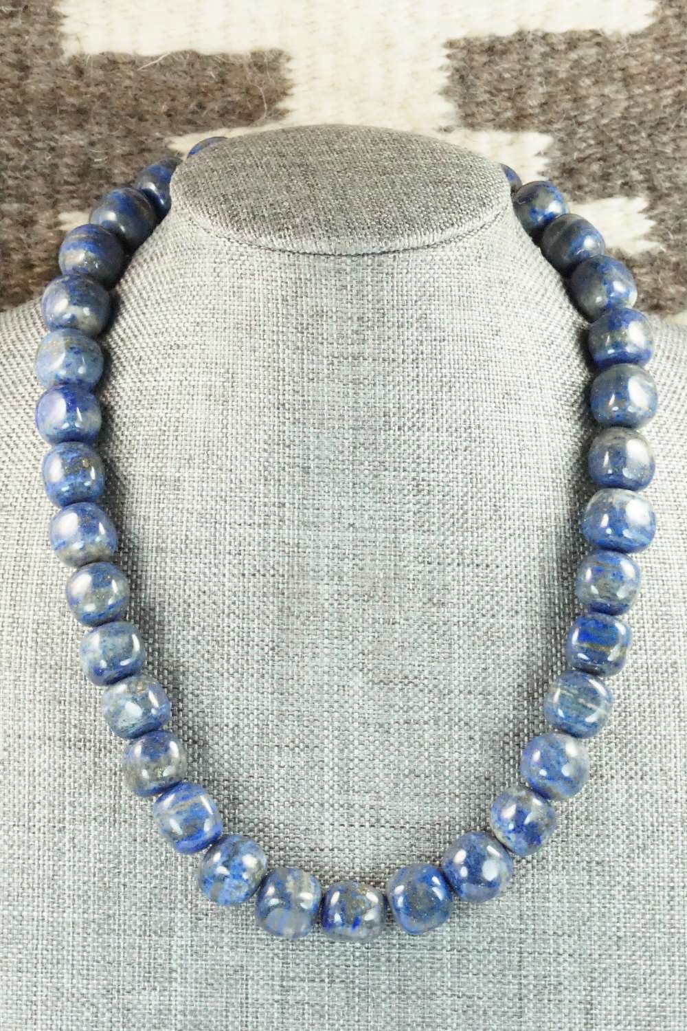 Lapis & Sterling Silver Necklace - Louise Joe