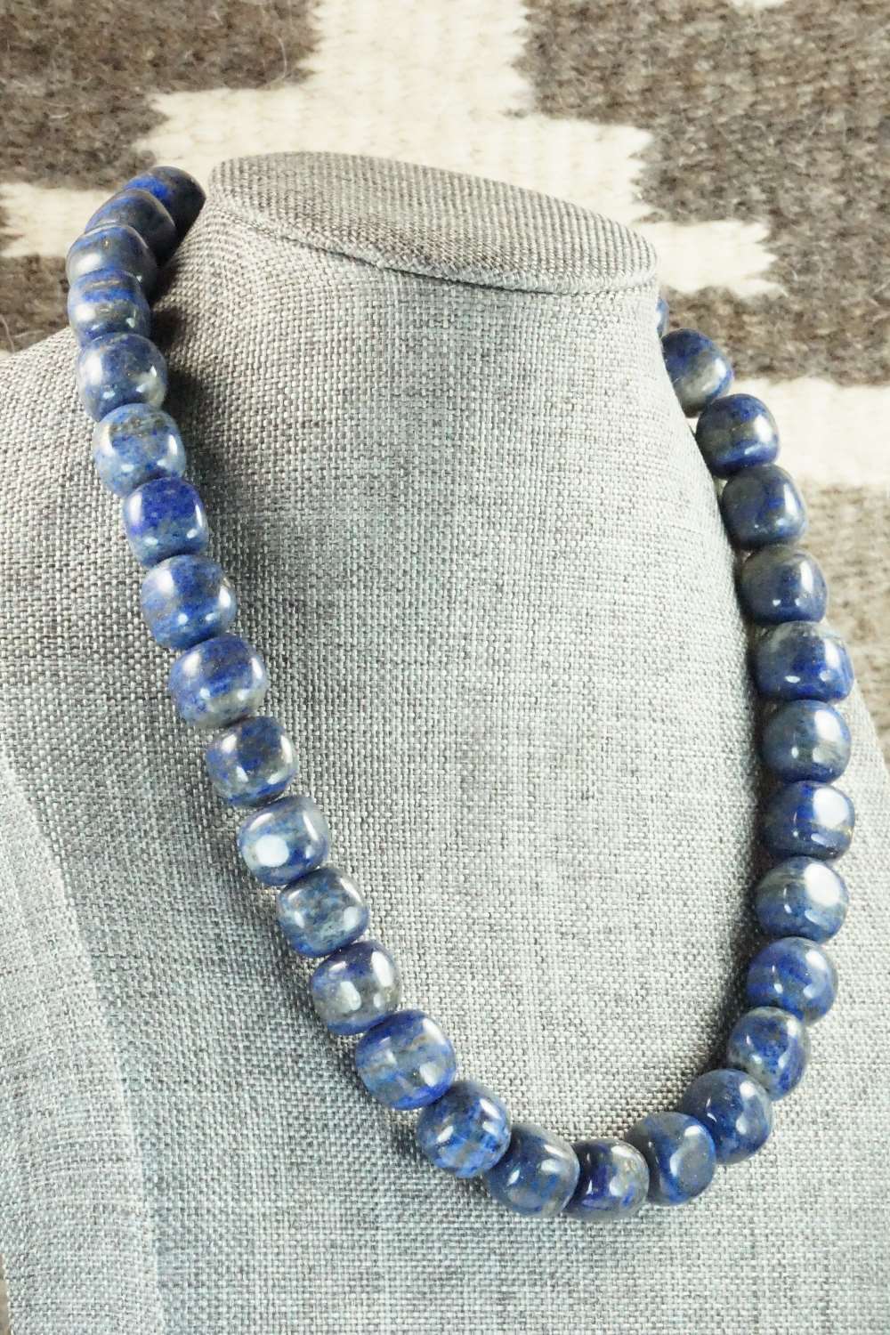 Lapis & Sterling Silver Necklace - Louise Joe