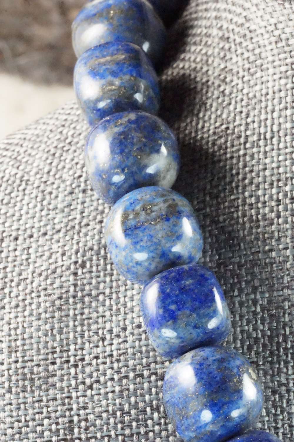 Lapis & Sterling Silver Necklace - Louise Joe
