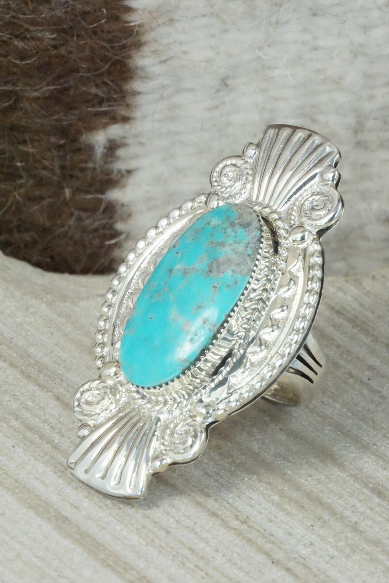 Turquoise & Sterling Silver Ring - Jimson Belin - Size 6.25