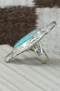 Turquoise & Sterling Silver Ring - Jimson Belin - Size 6.25