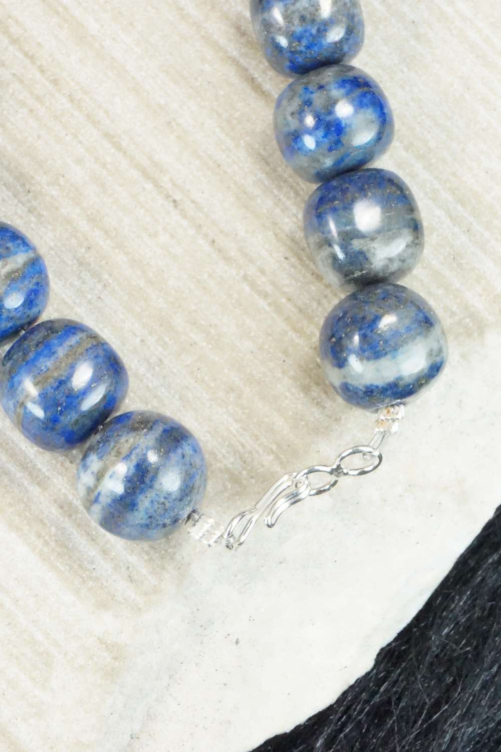 Lapis & Sterling Silver Necklace - Louise Joe