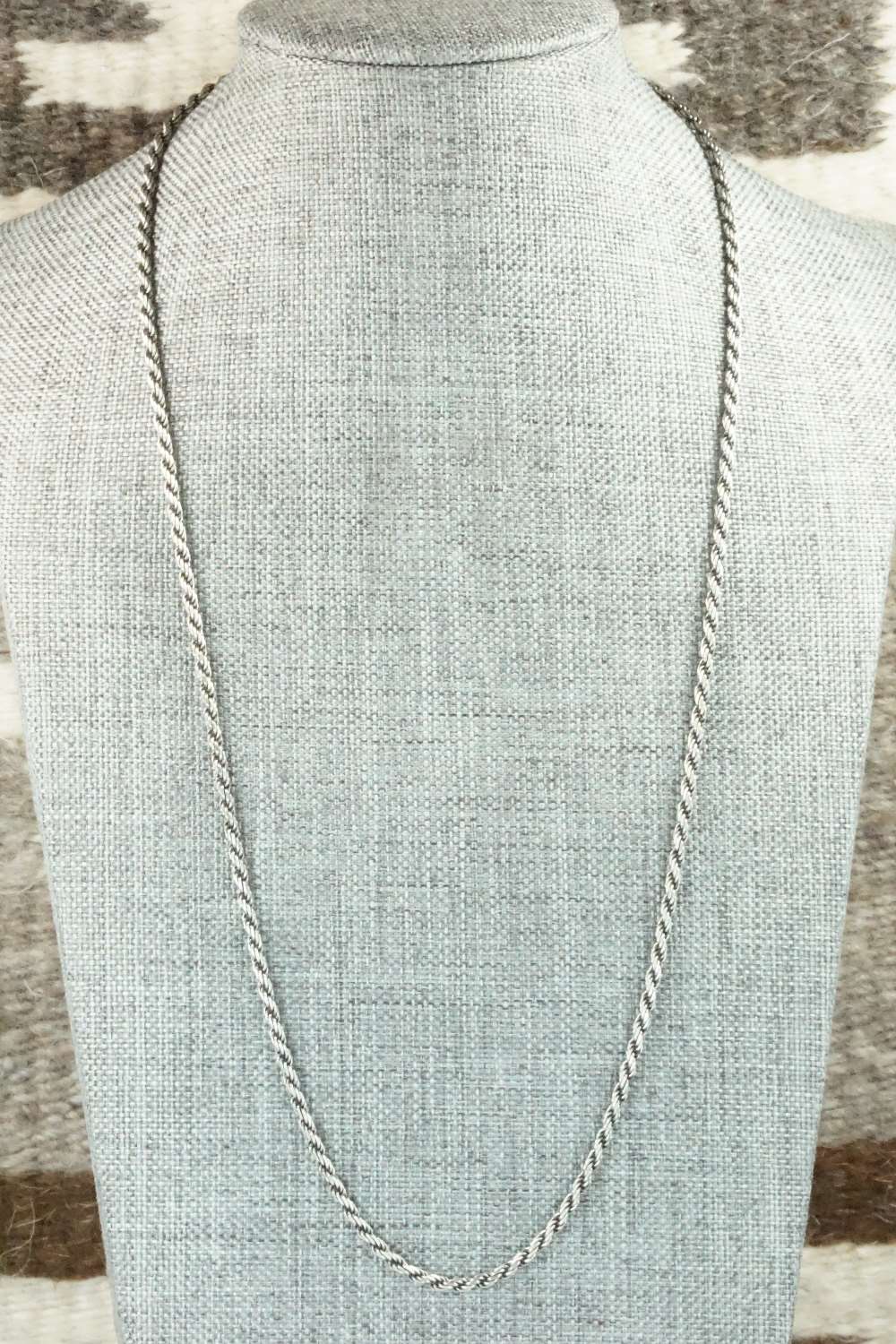 Sterling Silver Chain Necklace - Sterling Silver 22"