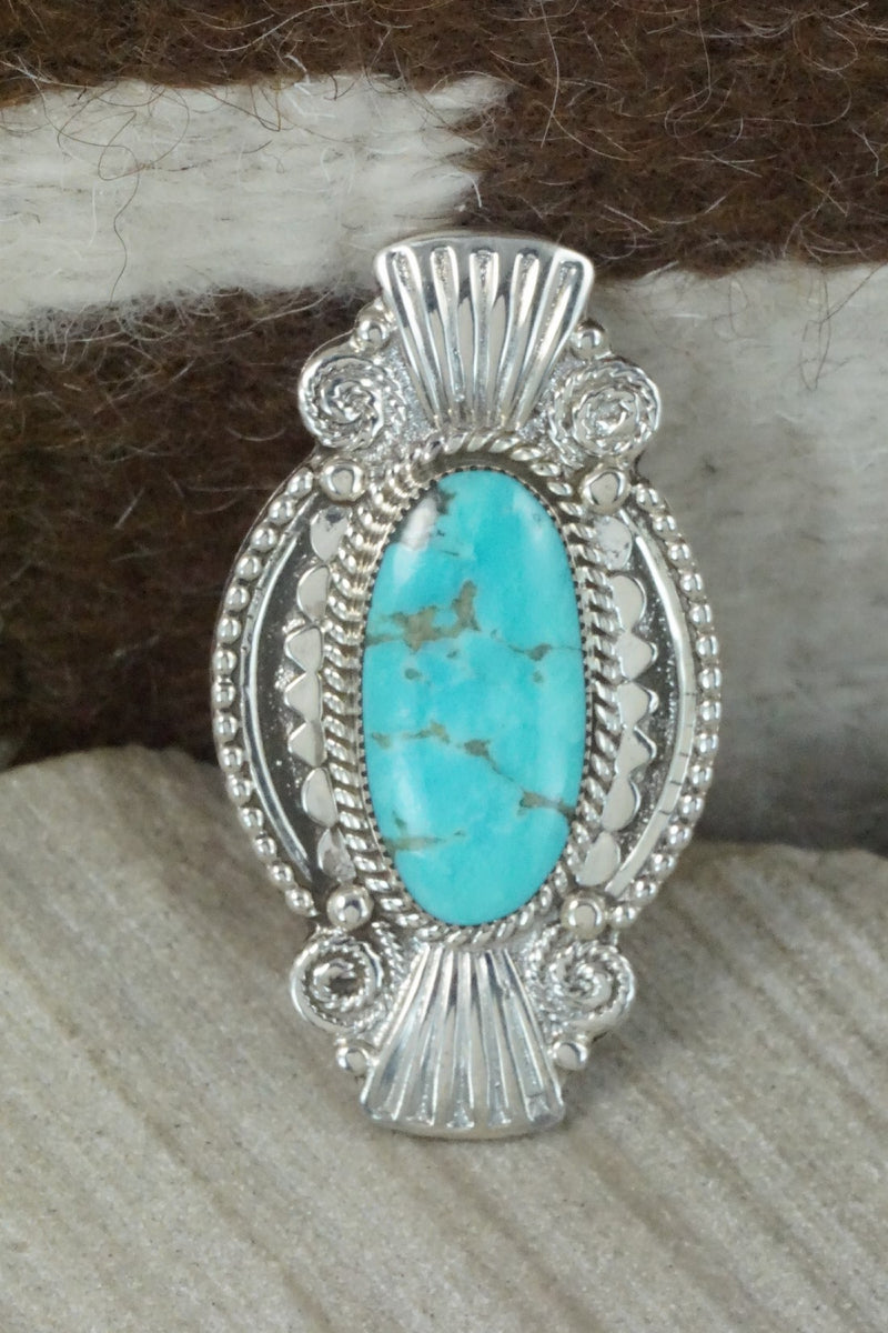 Turquoise & Sterling Silver Ring - Jimson Belin - Size 7.25