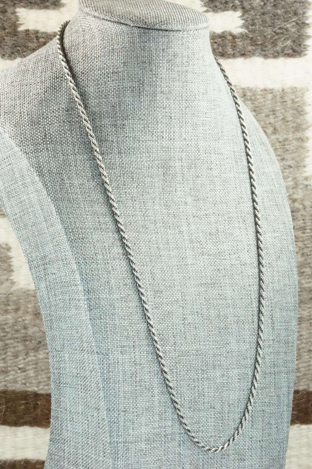 Sterling Silver Chain Necklace - Sterling Silver 22"