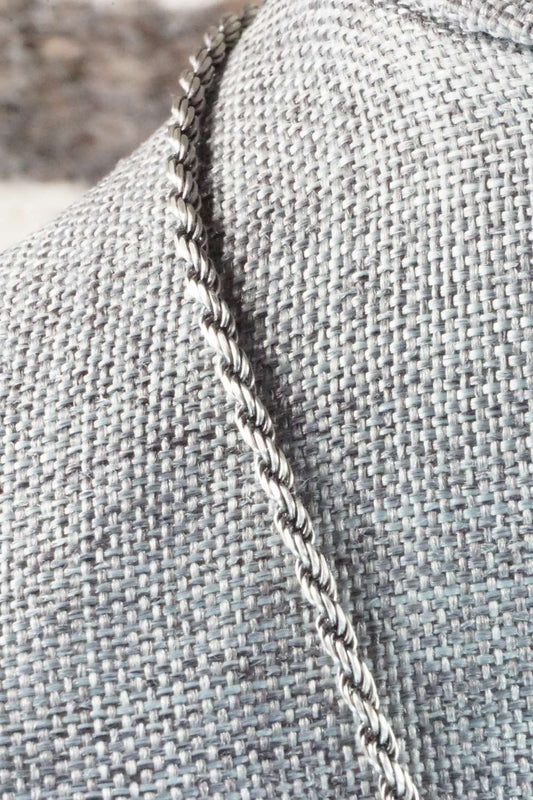 Sterling Silver Chain Necklace - Sterling Silver 22"