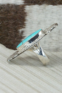 Turquoise & Sterling Silver Ring - Jimson Belin - Size 7.25