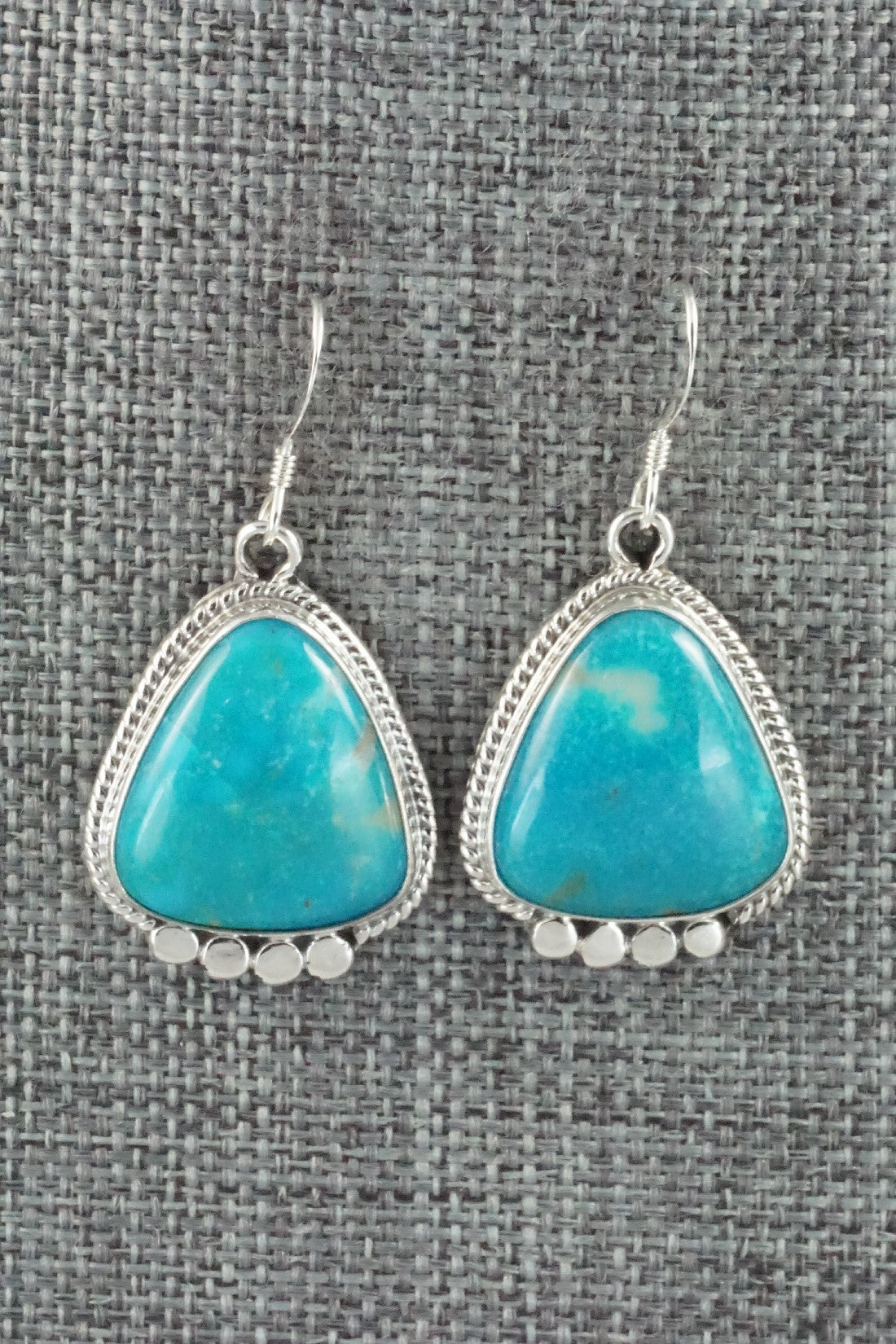 Turquoise & Sterling Silver Earrings - Sharon McCarthy