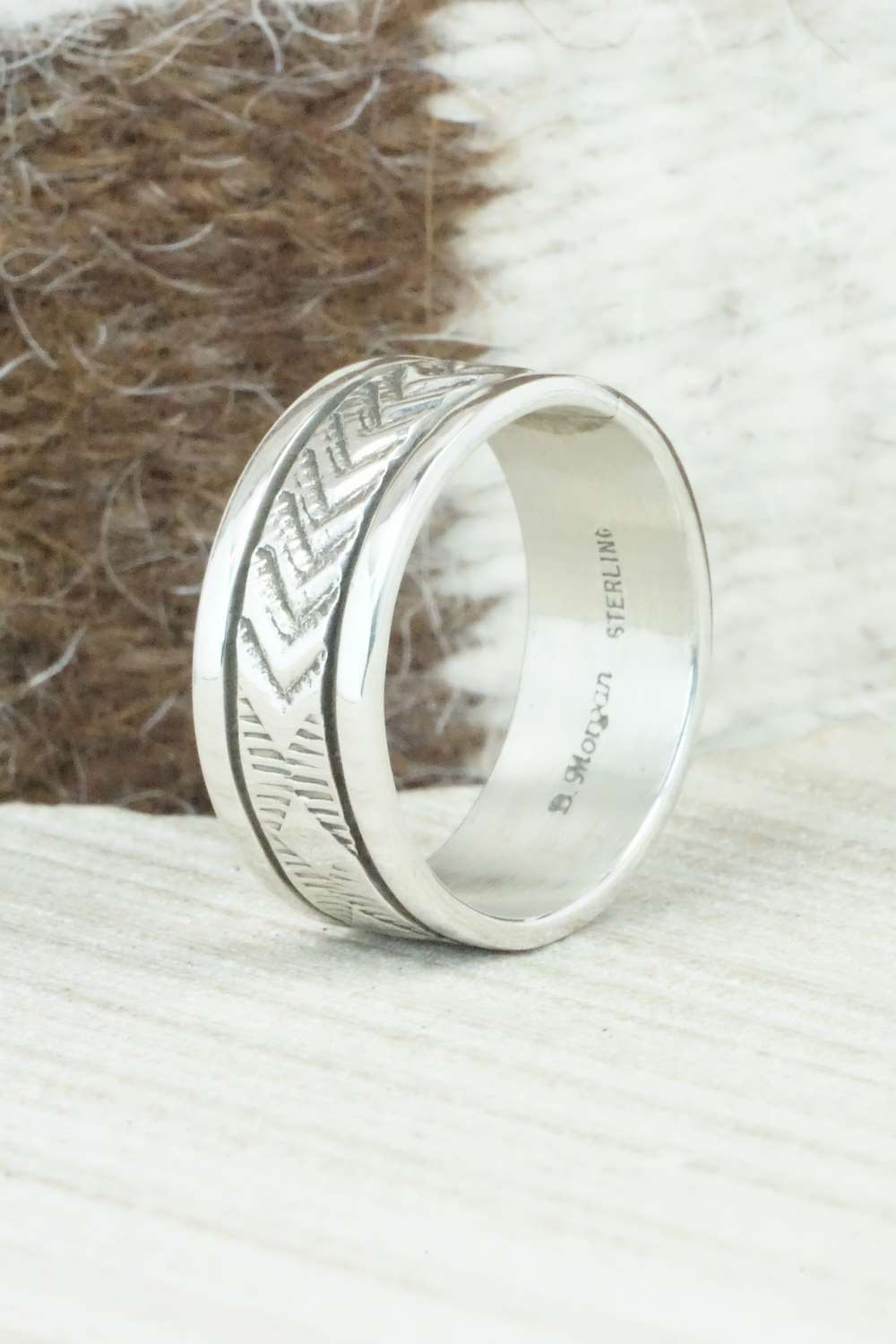 Sterling Silver Ring - Bruce Morgan - Size 11.25