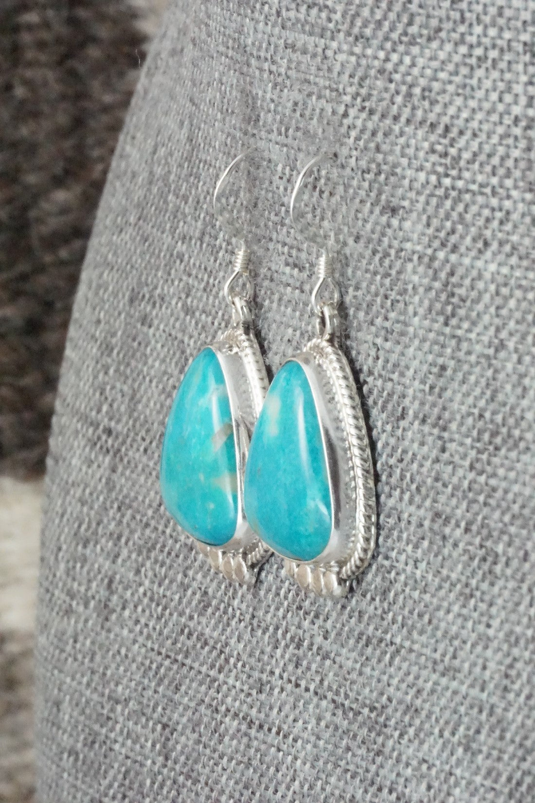 Turquoise & Sterling Silver Earrings - Sharon McCarthy