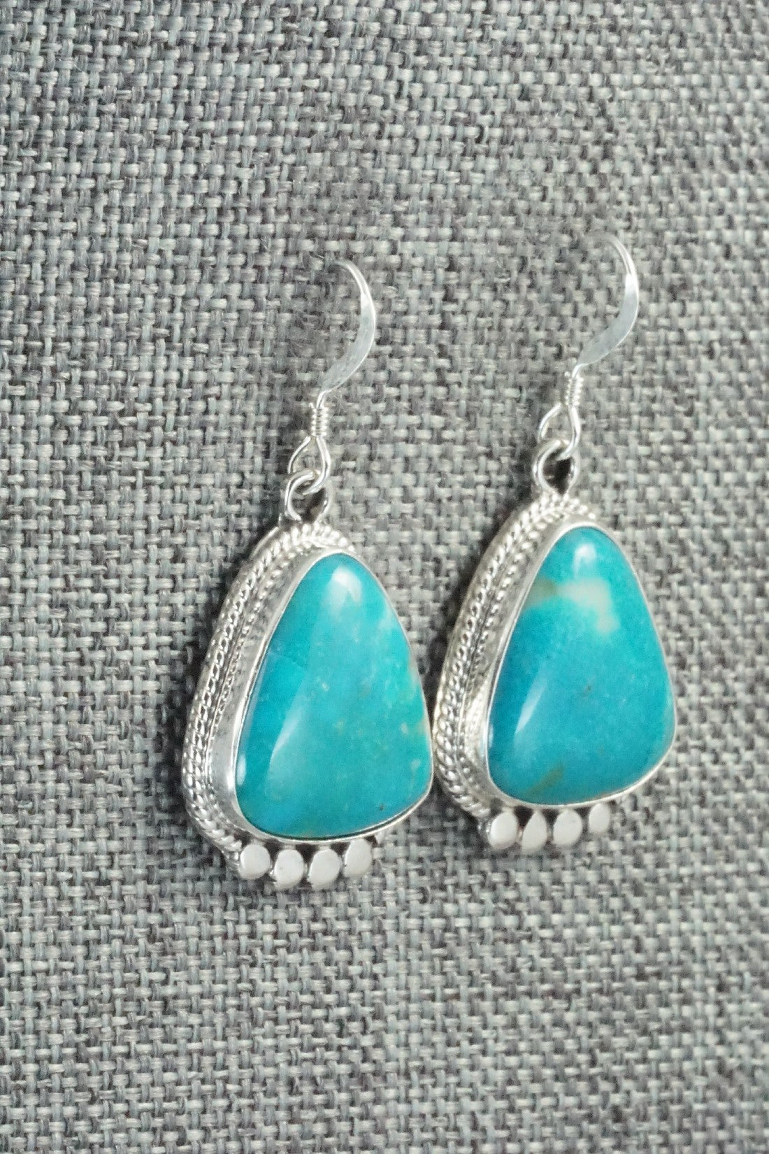 Turquoise & Sterling Silver Earrings - Sharon McCarthy
