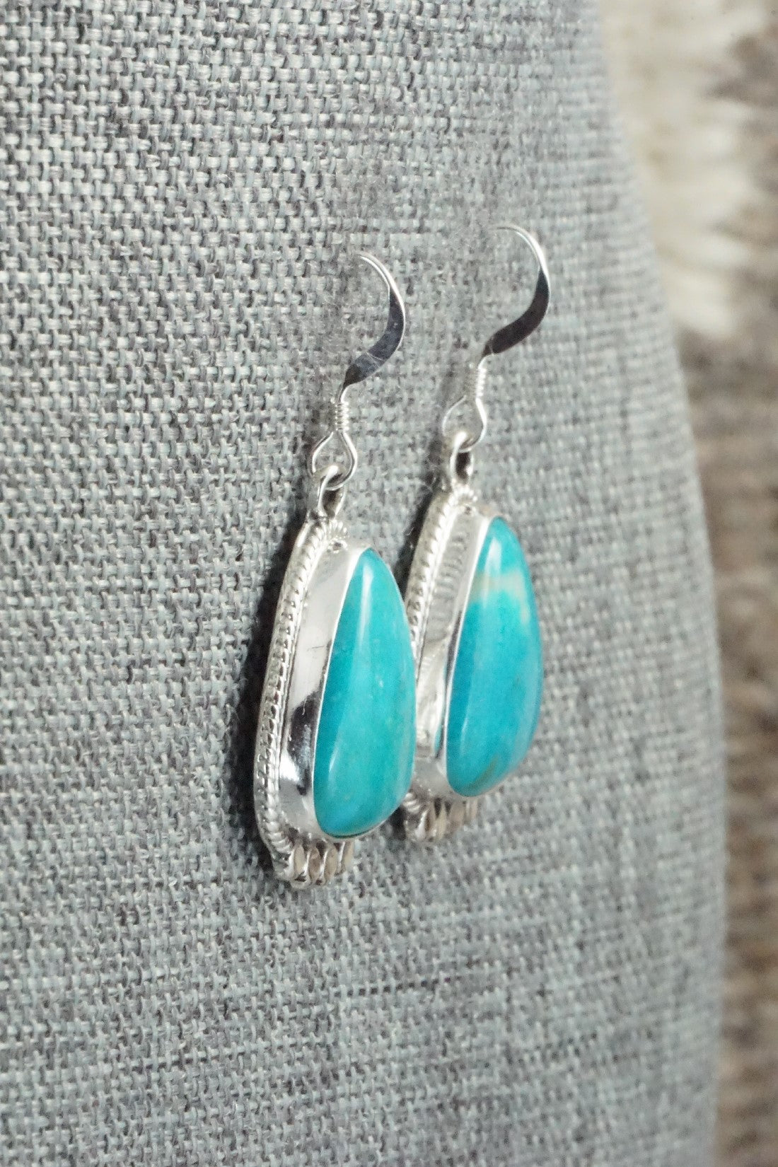 Turquoise & Sterling Silver Earrings - Sharon McCarthy