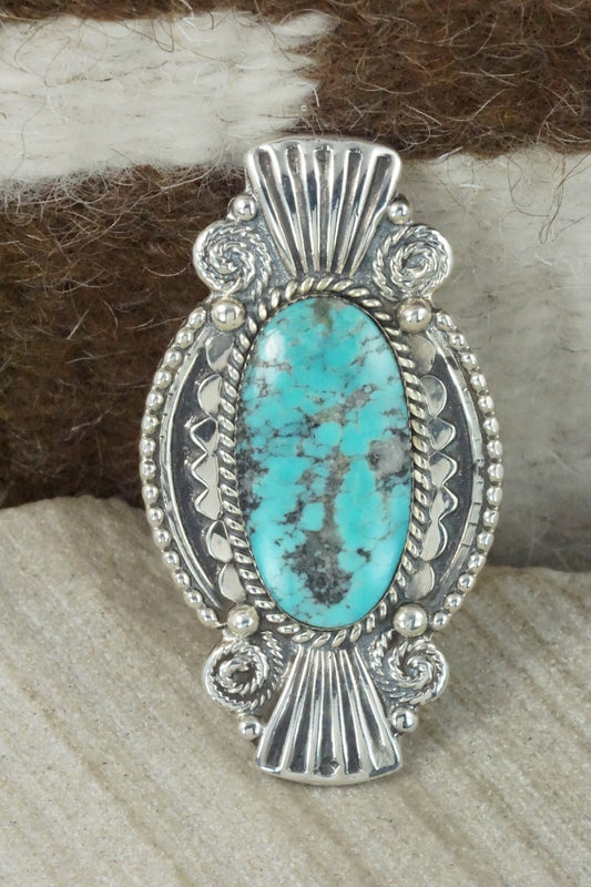 Turquoise & Sterling Silver Ring - Jimson Belin - Size 10