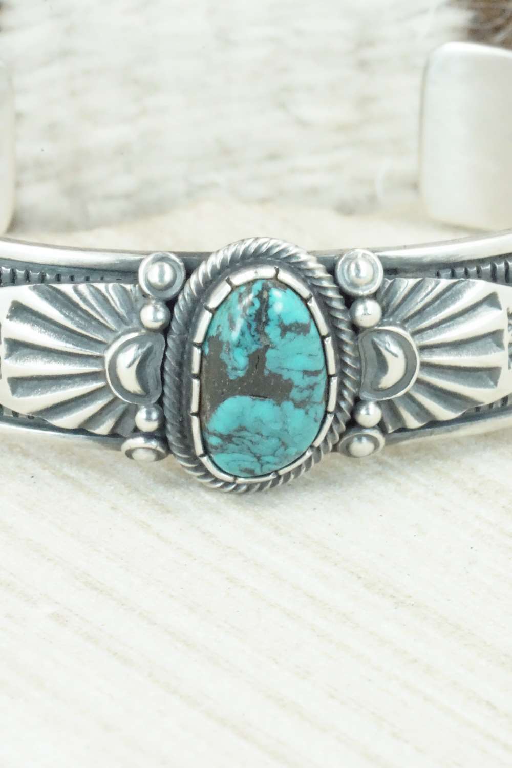 Turquoise & Sterling Silver Bracelet - Derrick Gordon