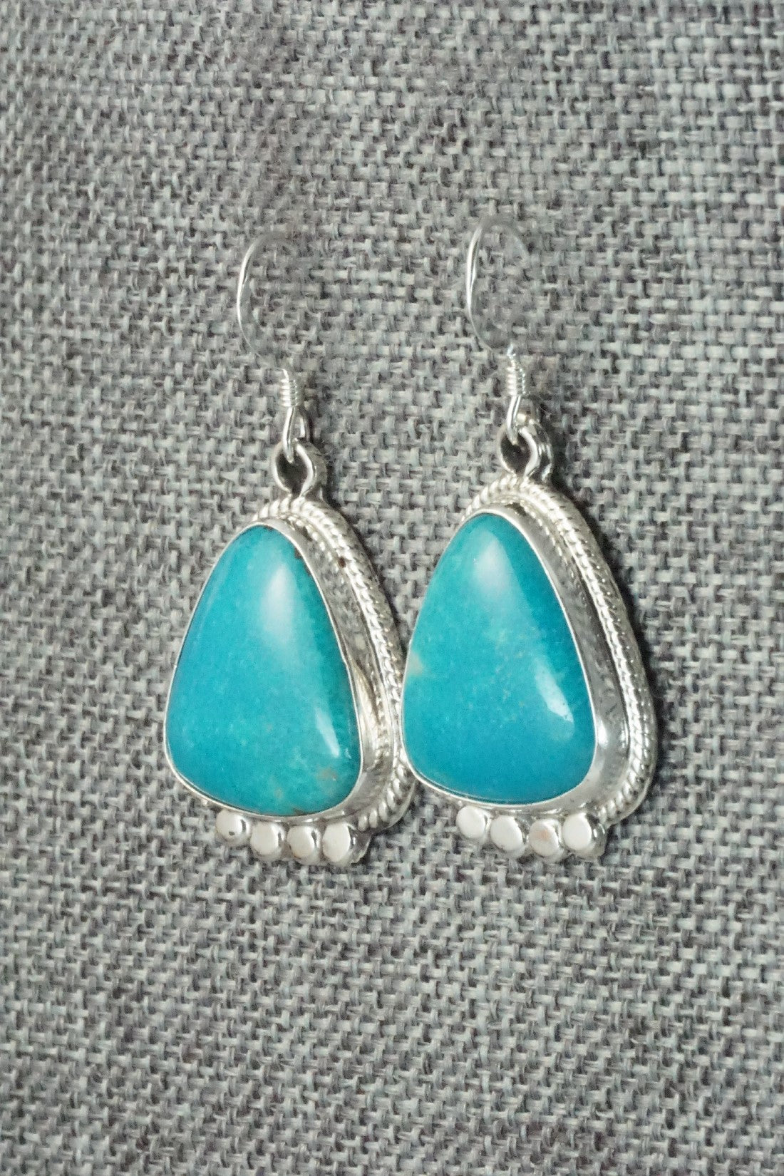 Turquoise & Sterling Silver Earrings - Sharon McCarthy