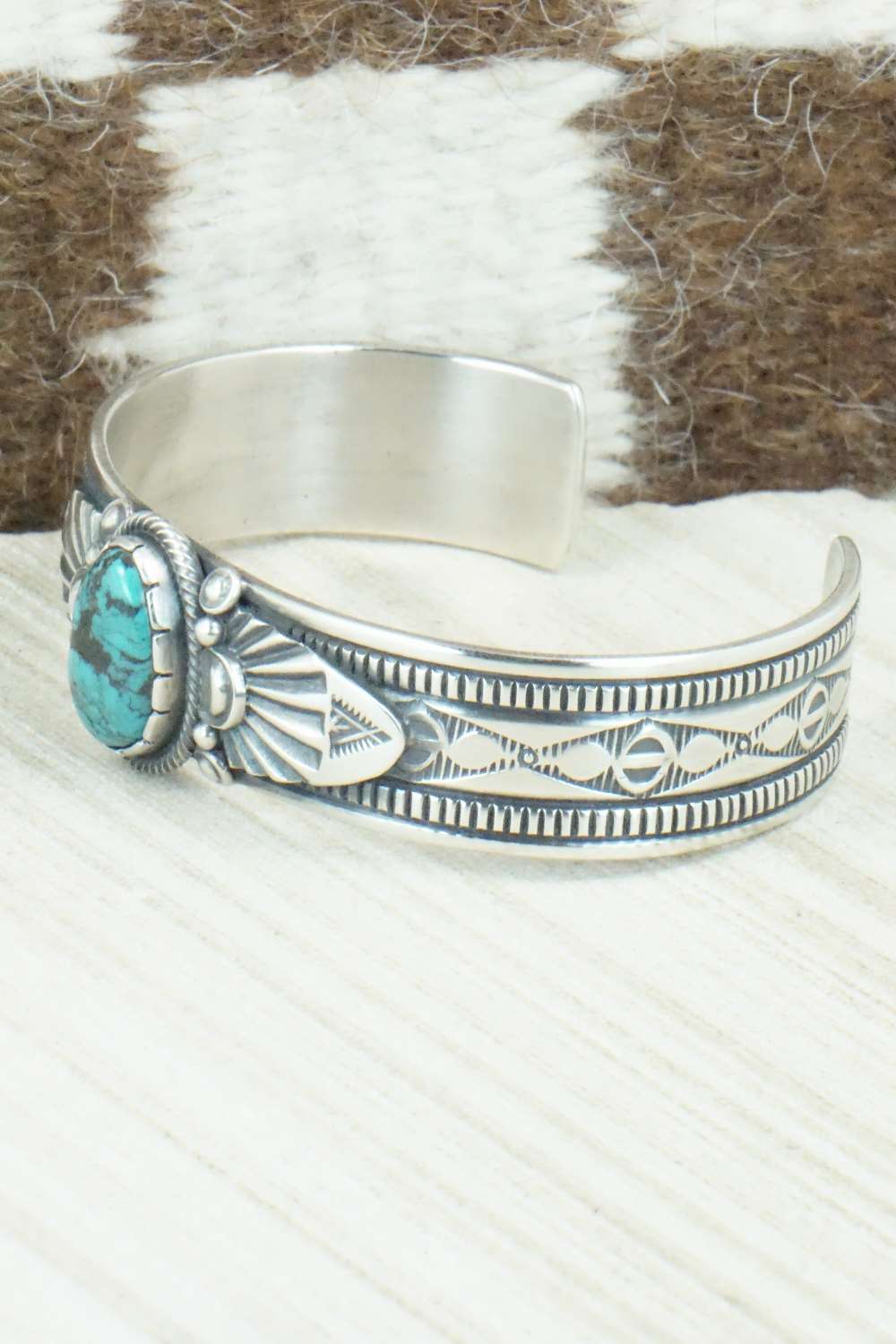 Turquoise & Sterling Silver Bracelet - Derrick Gordon