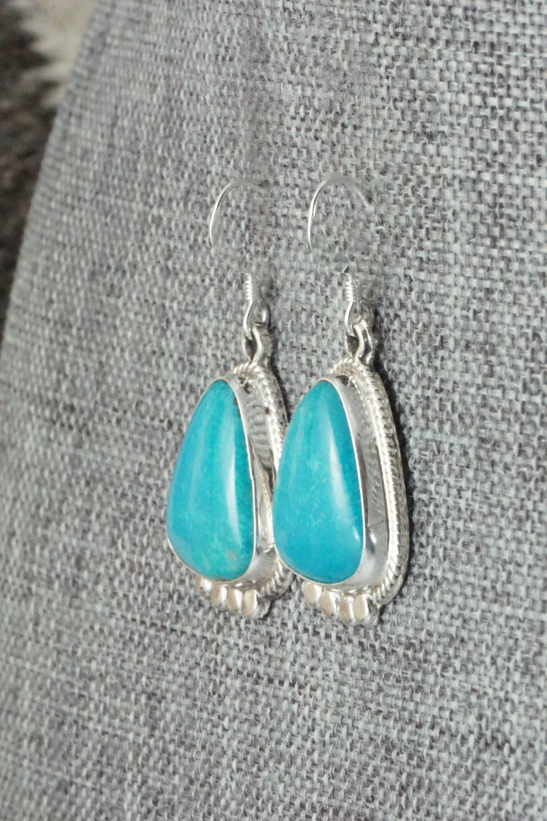 Turquoise & Sterling Silver Earrings - Sharon McCarthy