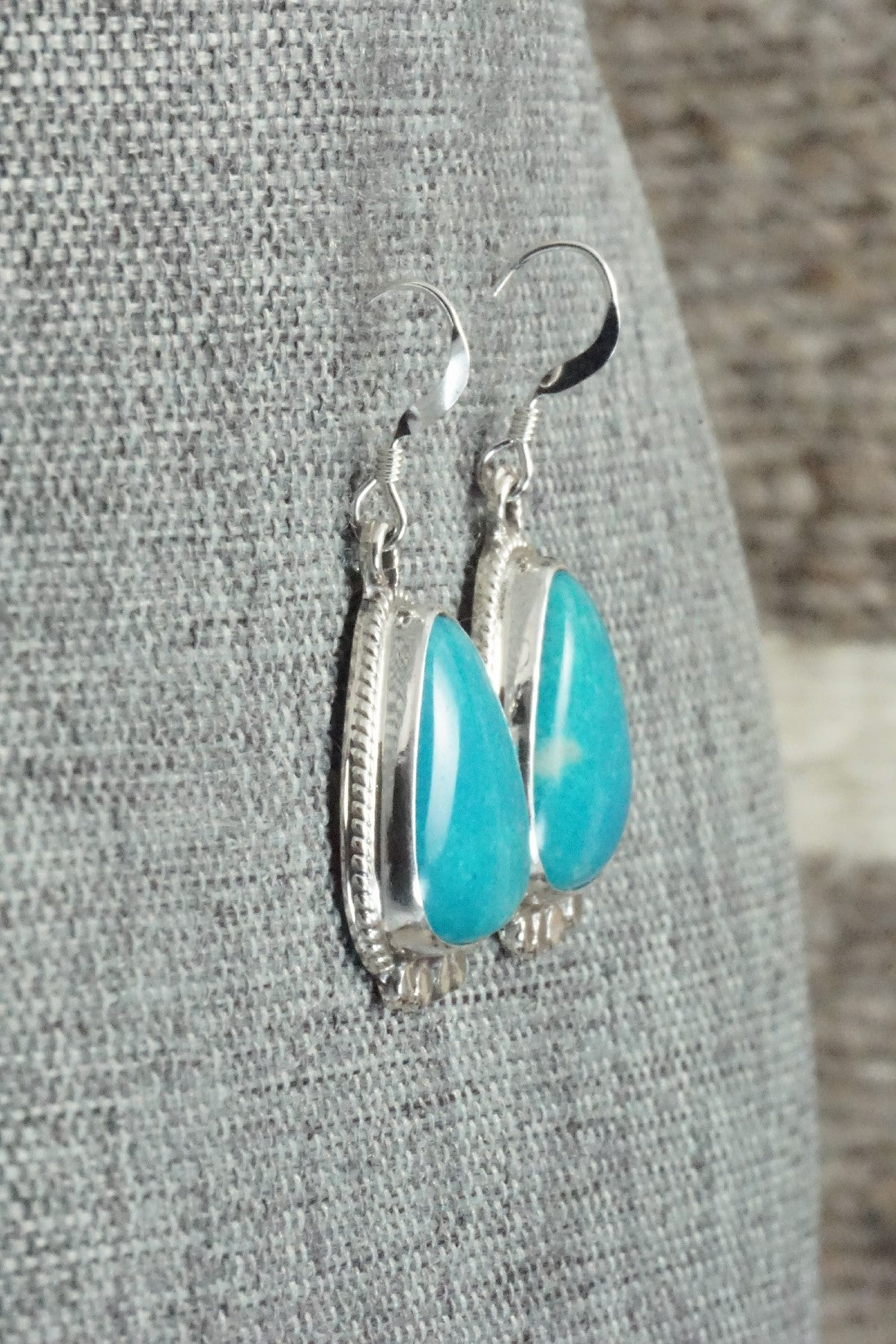 Turquoise & Sterling Silver Earrings - Sharon McCarthy
