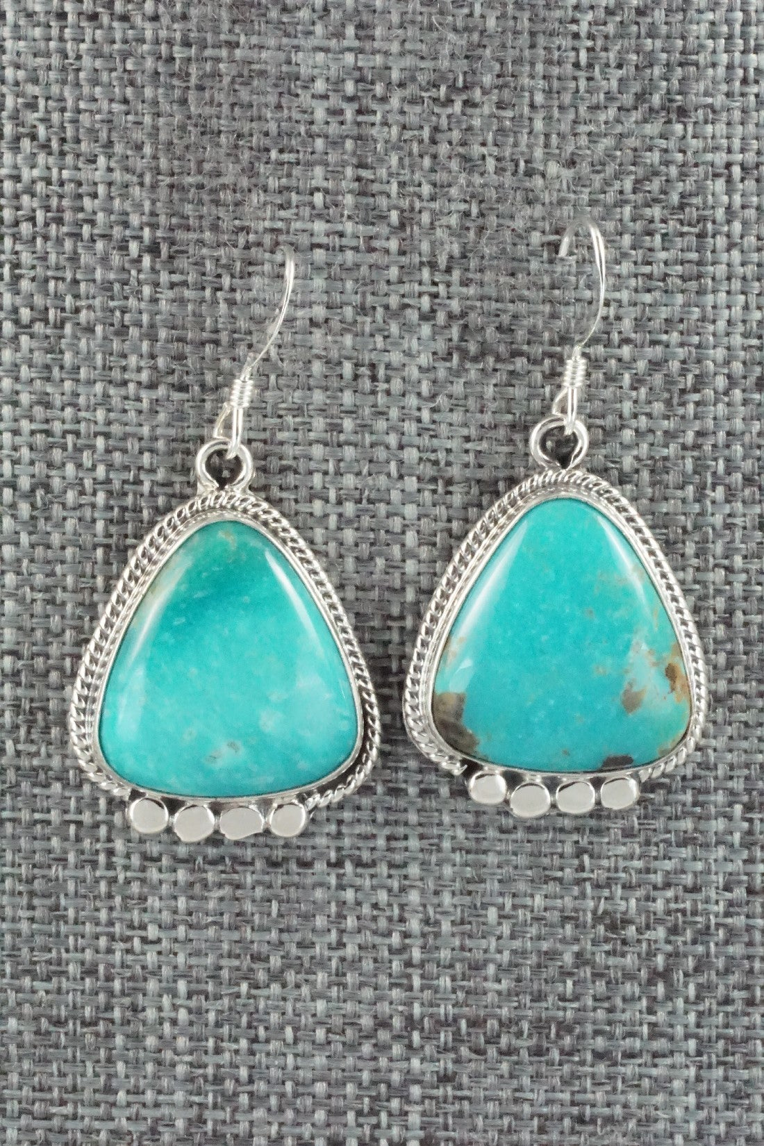 Turquoise & Sterling Silver Earrings - Sharon McCarthy