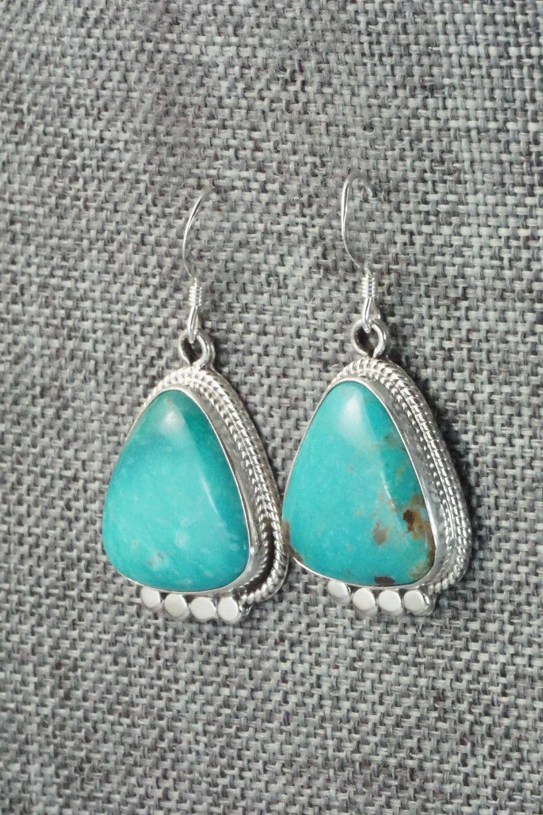 Turquoise & Sterling Silver Earrings - Sharon McCarthy