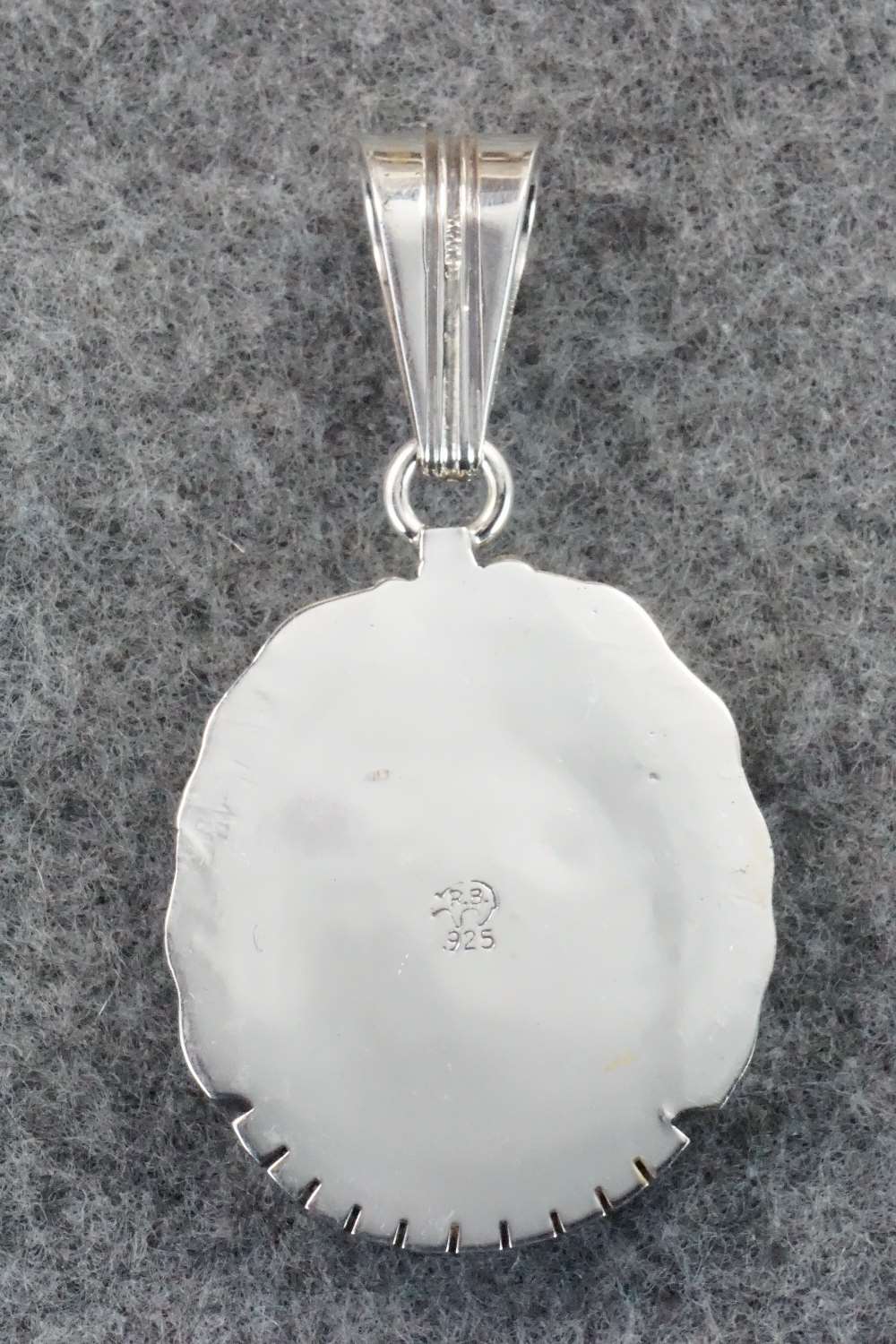 Turquoise & Sterling Silver Pendant - Samuel Yellowhair