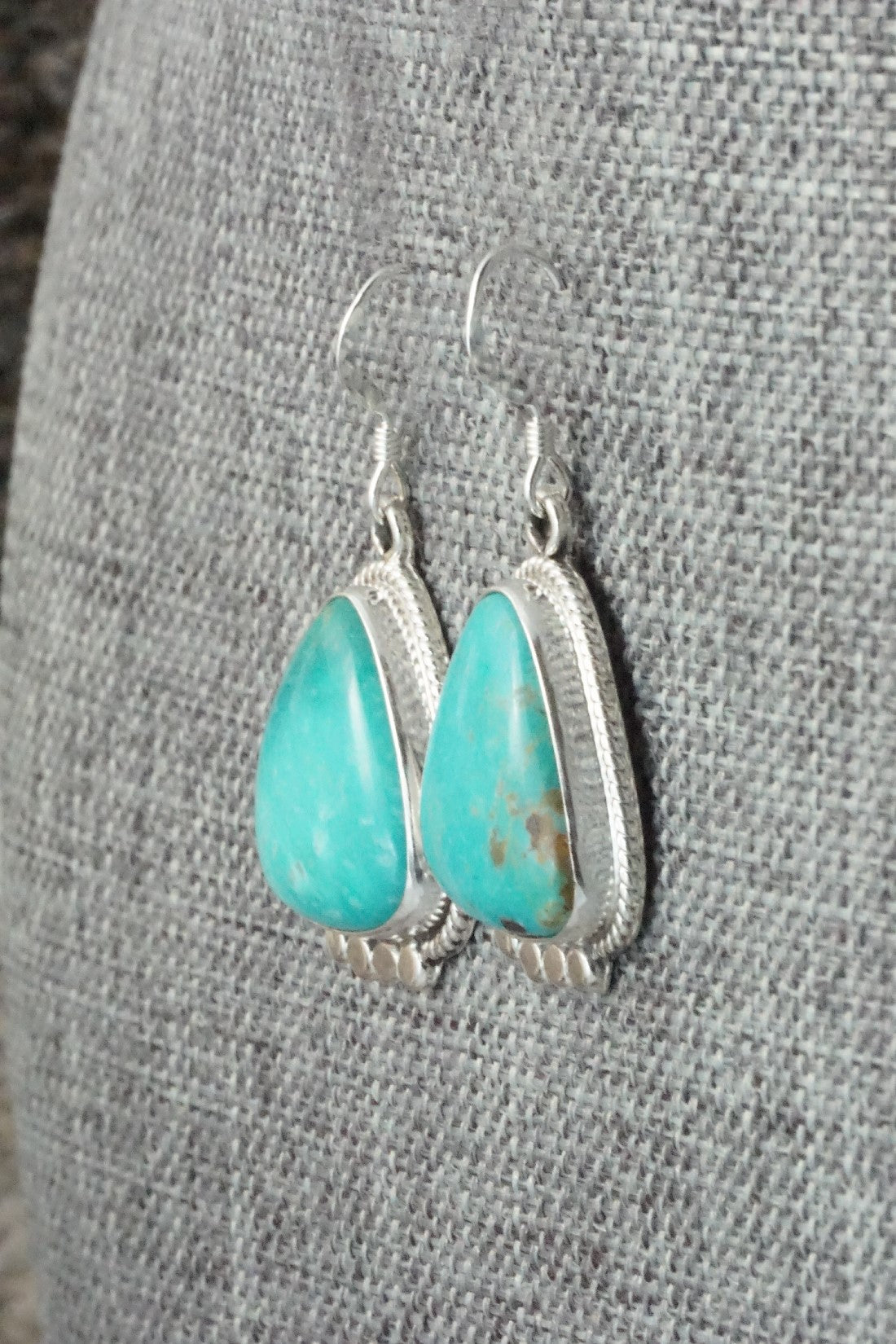 Turquoise & Sterling Silver Earrings - Sharon McCarthy