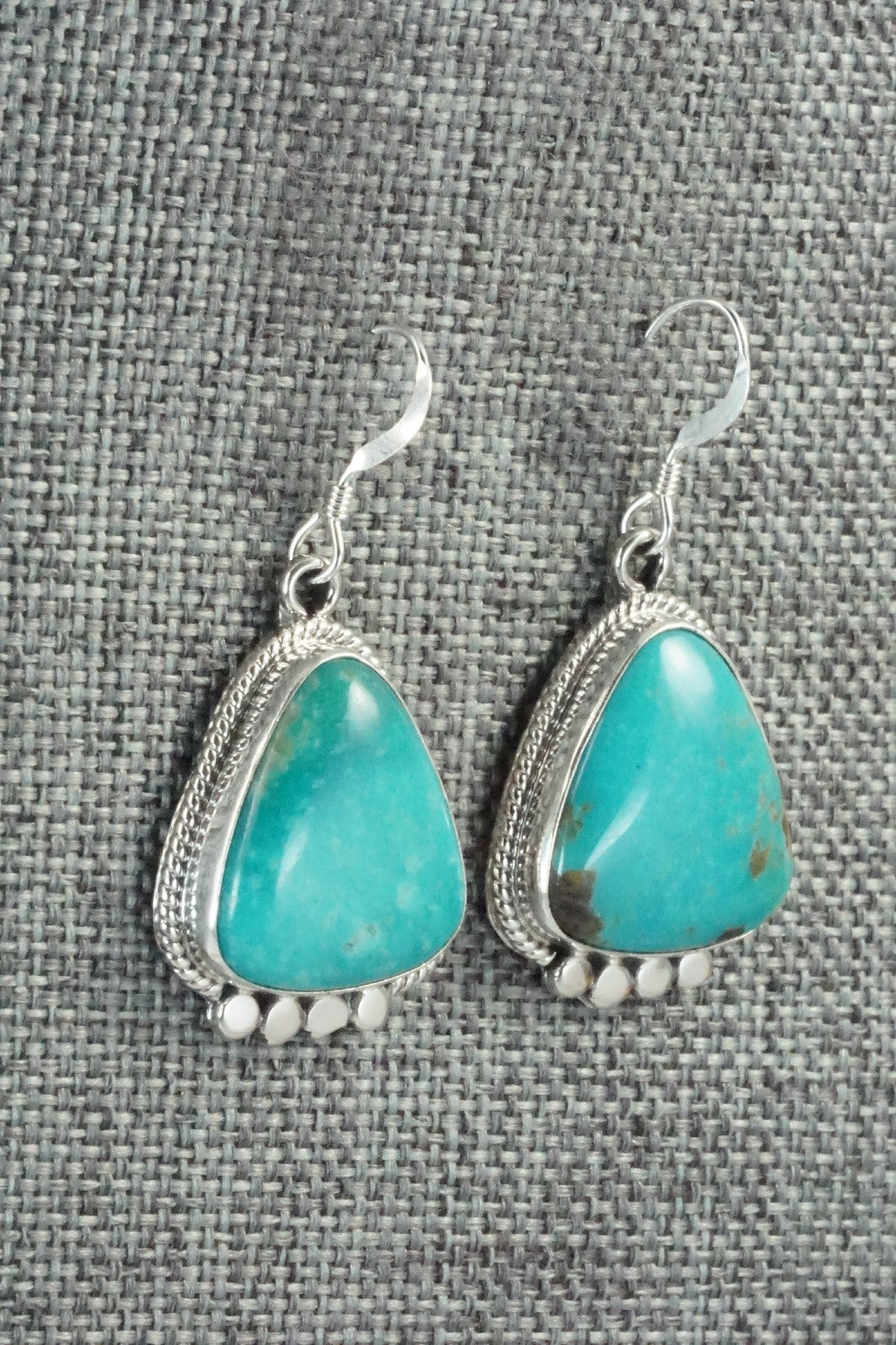 Turquoise & Sterling Silver Earrings - Sharon McCarthy