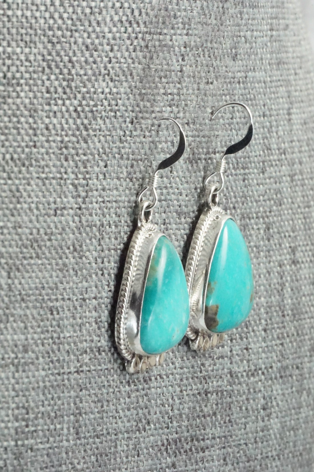 Turquoise & Sterling Silver Earrings - Sharon McCarthy