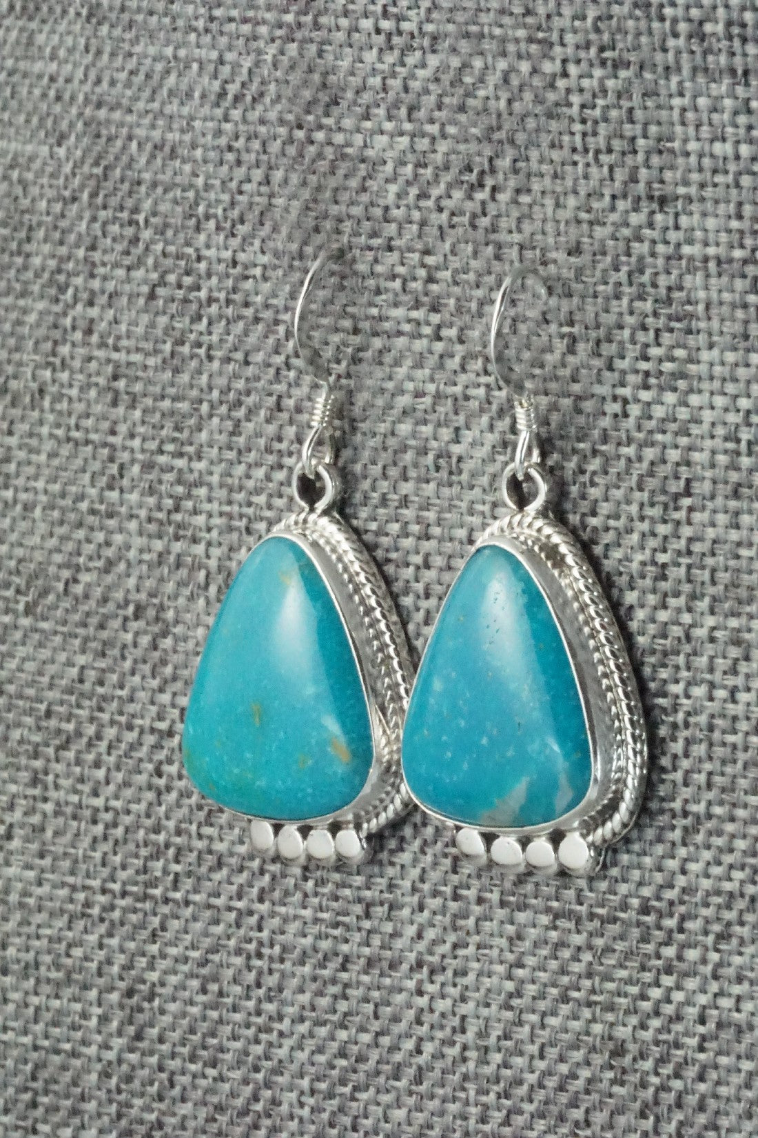 Turquoise & Sterling Silver Earrings - Sharon McCarthy