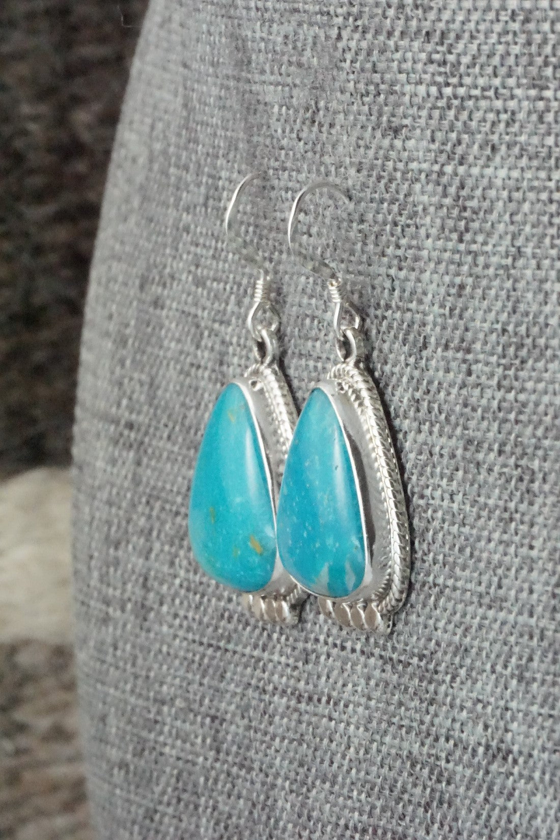 Turquoise & Sterling Silver Earrings - Sharon McCarthy