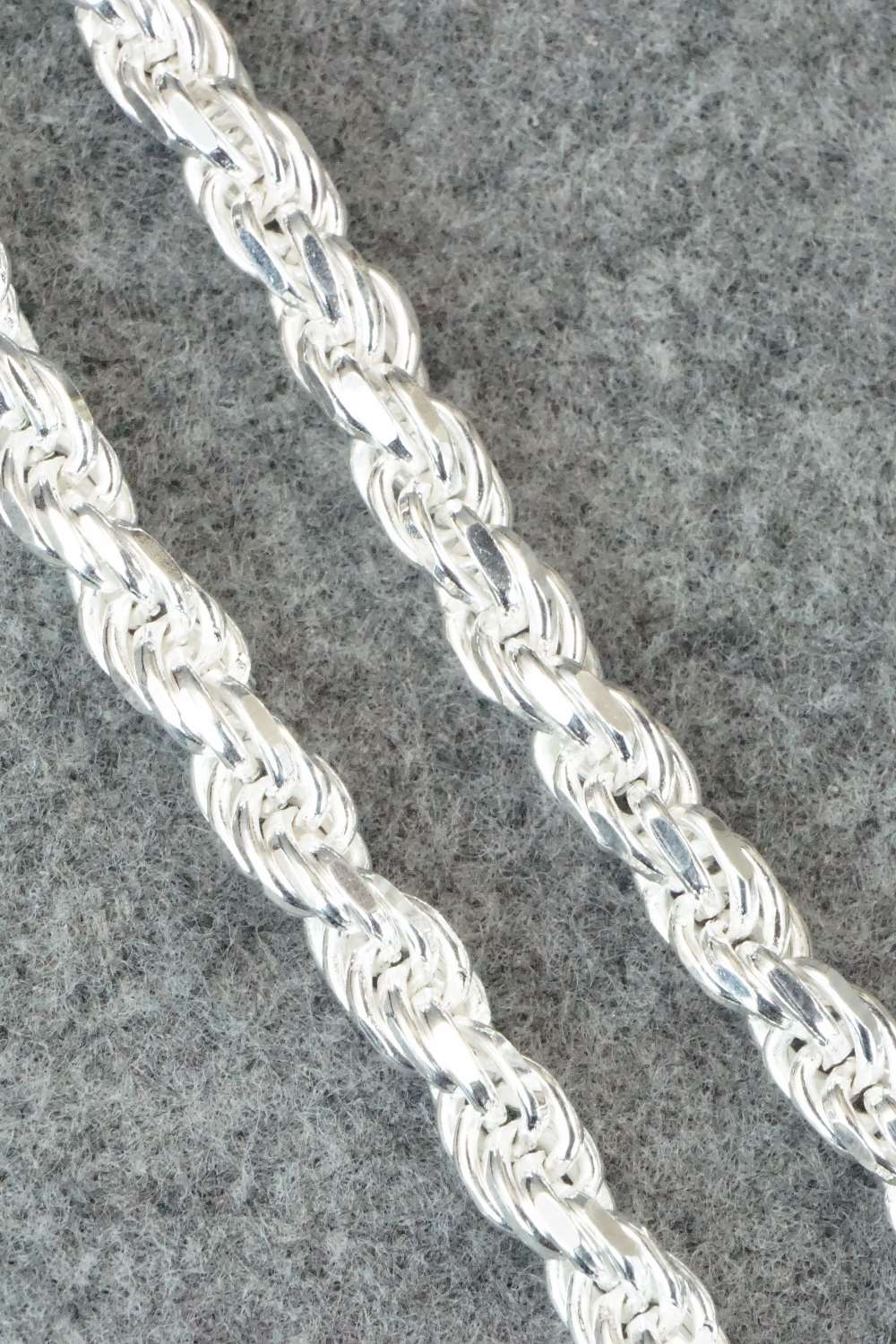 Sterling Silver Chain Necklace - Sterling Silver 20"