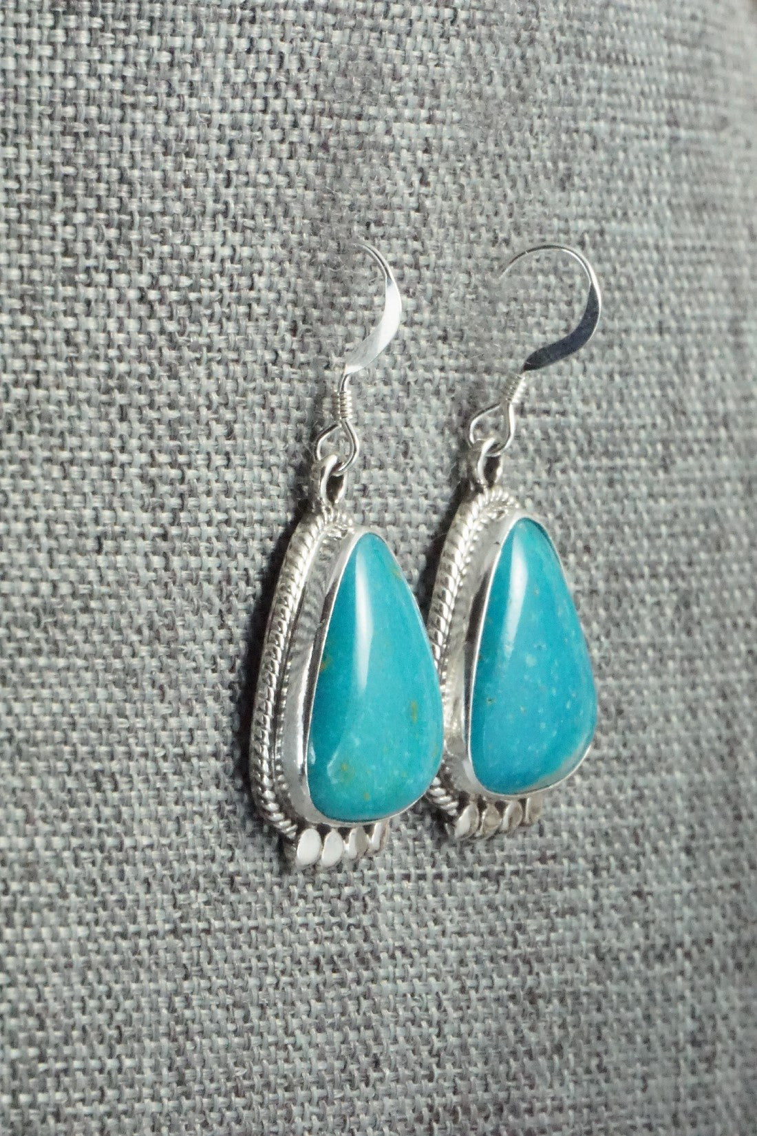 Turquoise & Sterling Silver Earrings - Sharon McCarthy