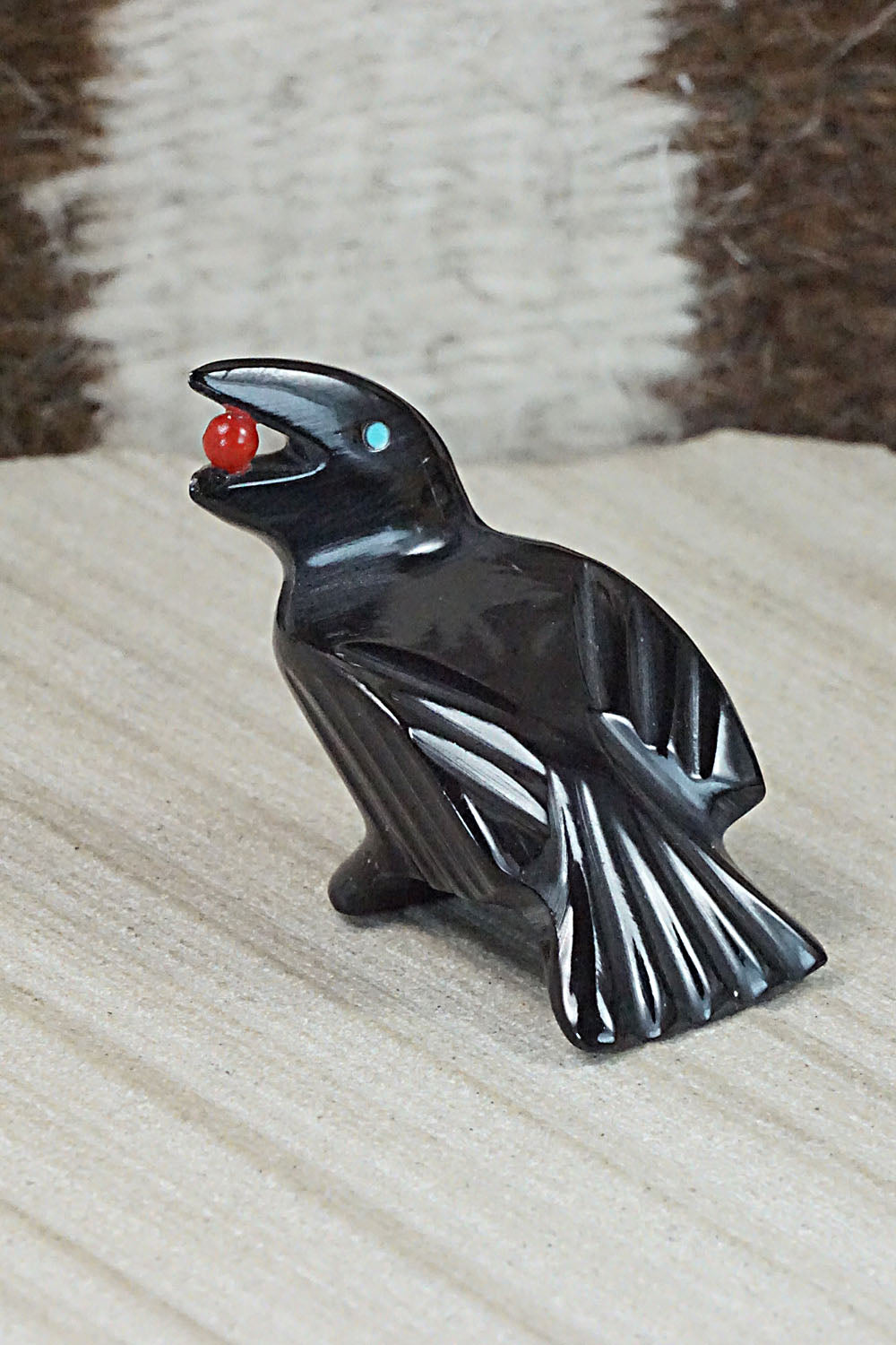 Crow Zuni Fetish Carving - Calvert Bowannie