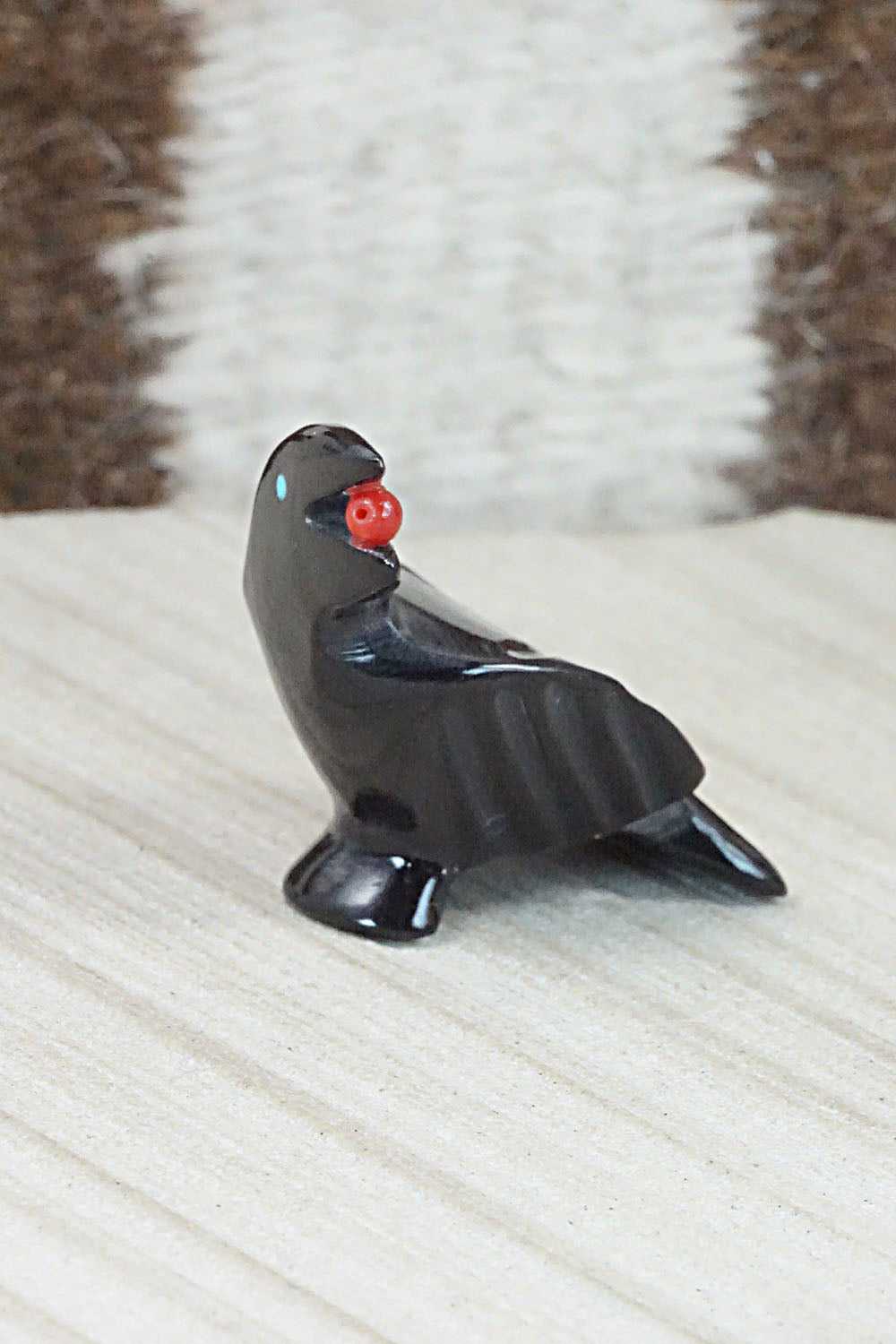 Crow Zuni Fetish Carving - Calvert Bowannie