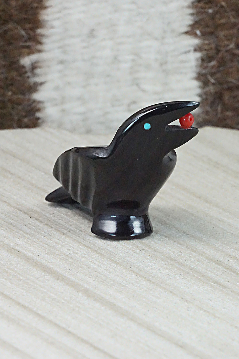 Crow Zuni Fetish Carving - Calvert Bowannie