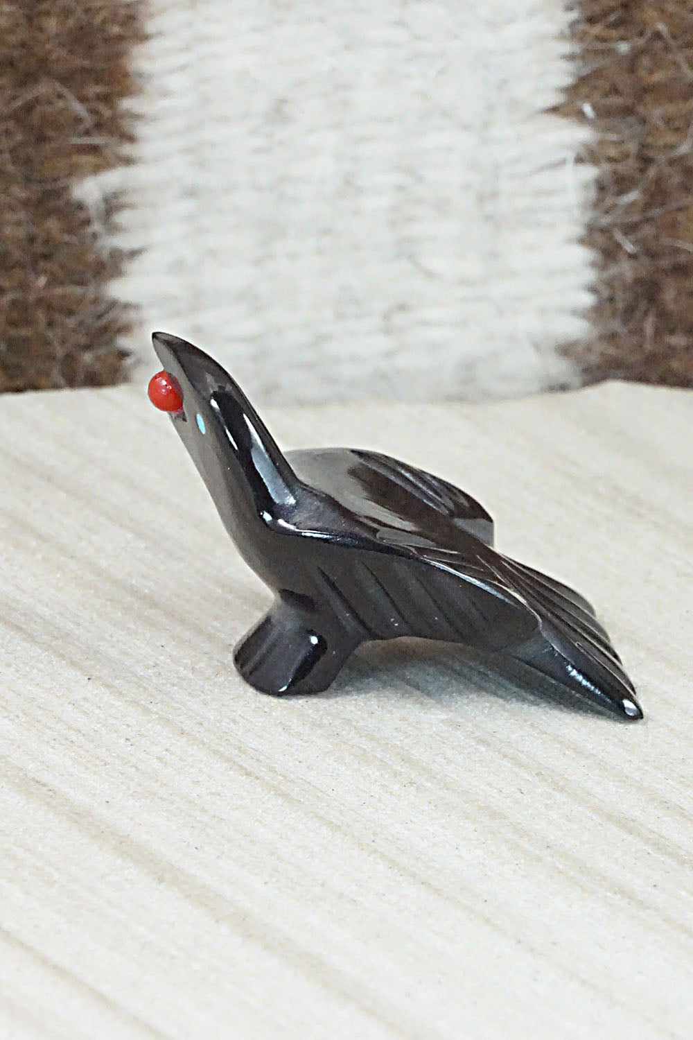 Crow Zuni Fetish Carving - Calvert Bowannie