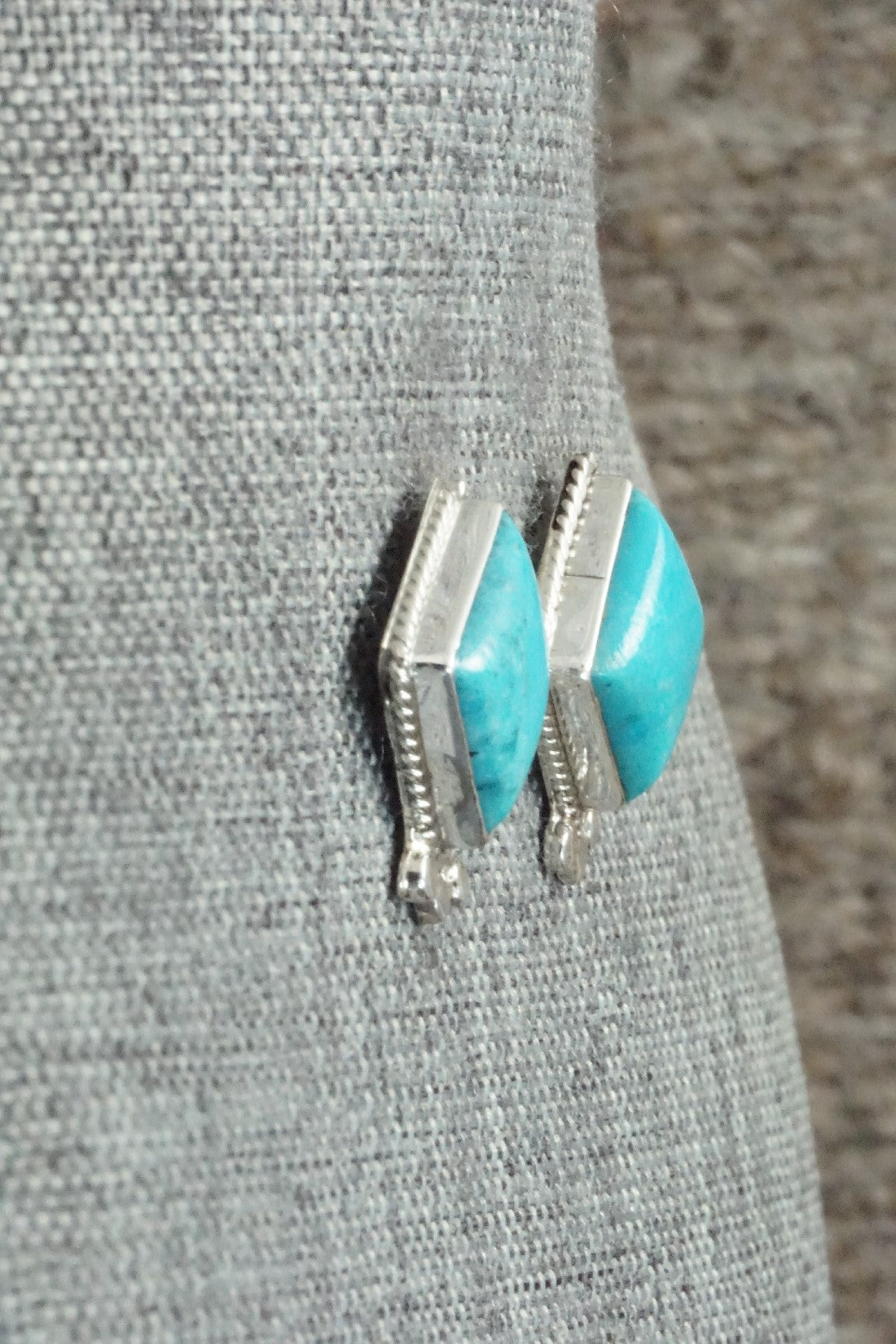 Turquoise & Sterling Silver Earrings - Sharon McCarthy