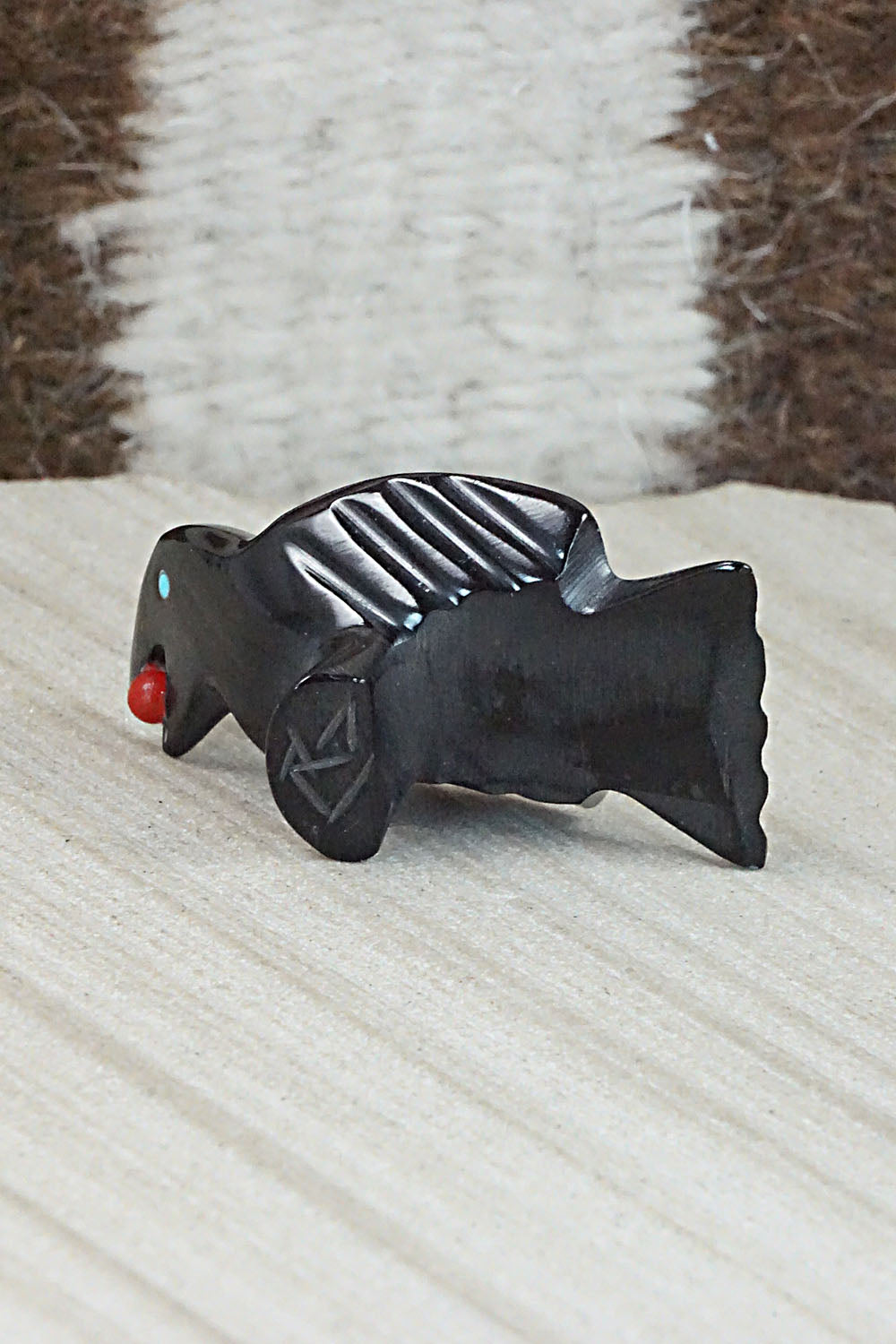 Crow Zuni Fetish Carving - Calvert Bowannie